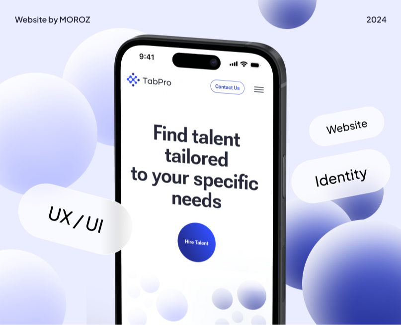 TabPro | Лендинг | Рекрутинговое агентство — Интерфейсы, Анимация на Dprofile
