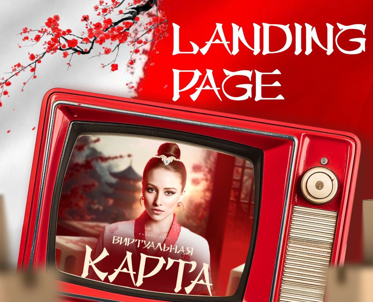 Landing Page for course | Лендинг для курса блогера на Dprofile