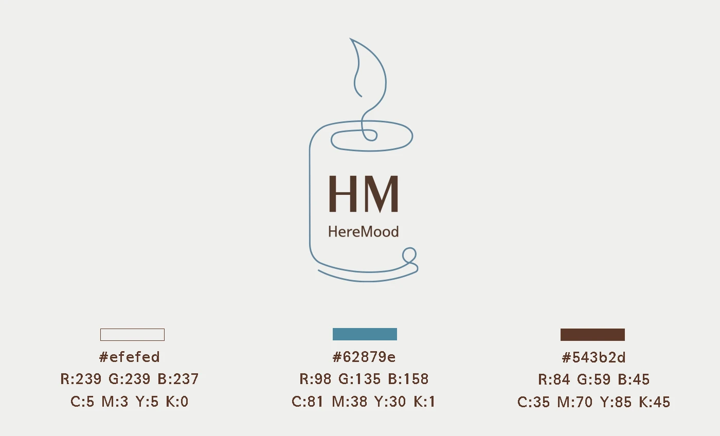 HereMood (логотип для магазина товаров для свечеварения)) — Изображение №2 — Брендинг на Dprofile
