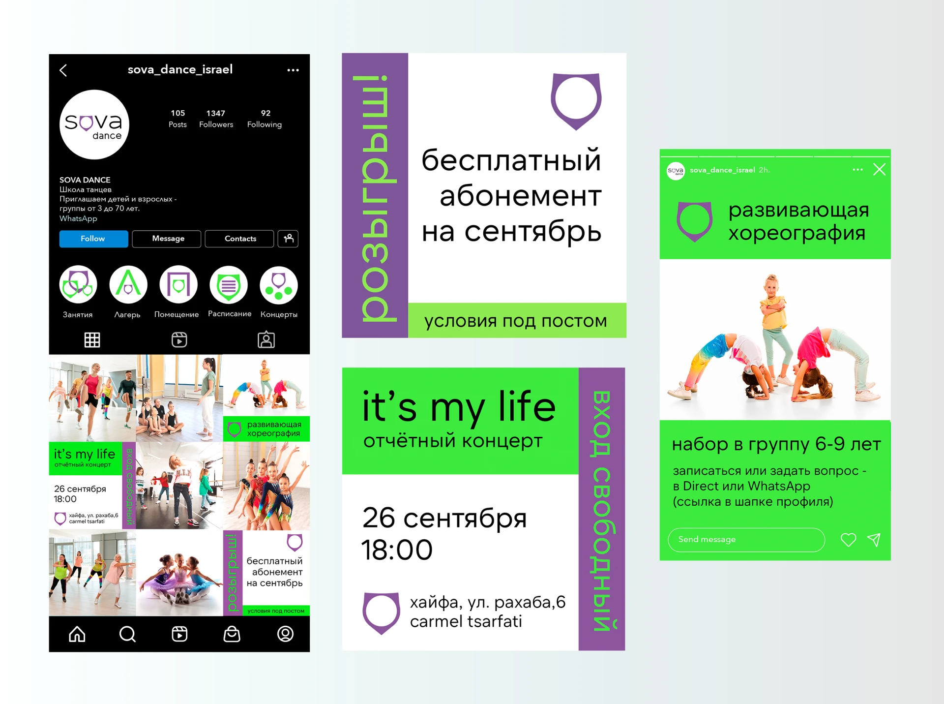 SOVA (ребрендинг для школы танцев) — Изображение №5 — Брендинг, Графика на Dprofile