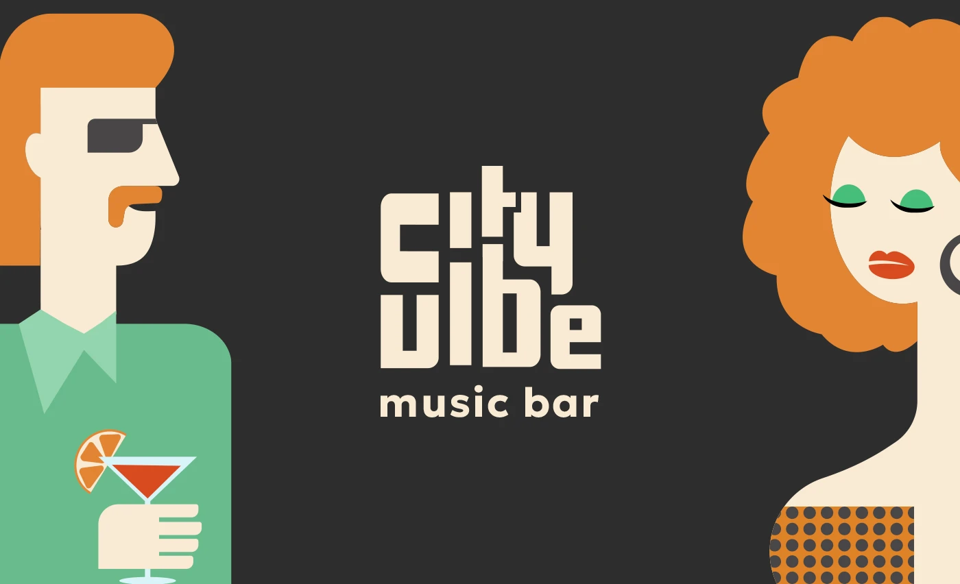 City Vibe (музыкальный коктейль-бар) — Изображение №1 — Брендинг, Графика на Dprofile