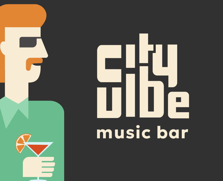 City Vibe (музыкальный коктейль-бар) — Брендинг, Графика на Dprofile