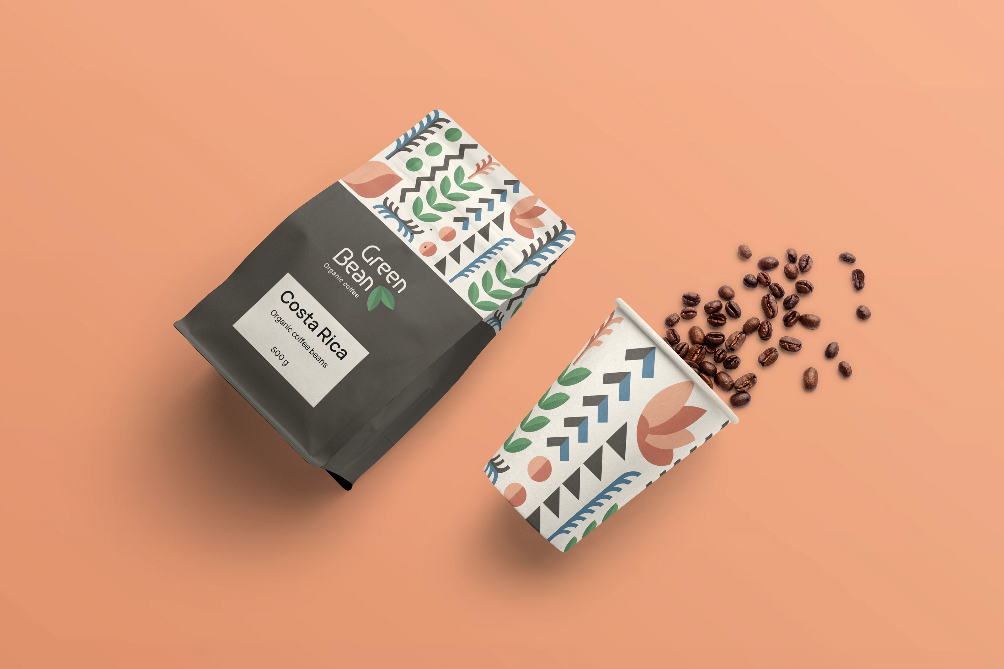 Green Bean (органический кофе) — Изображение №3 — Брендинг на Dprofile