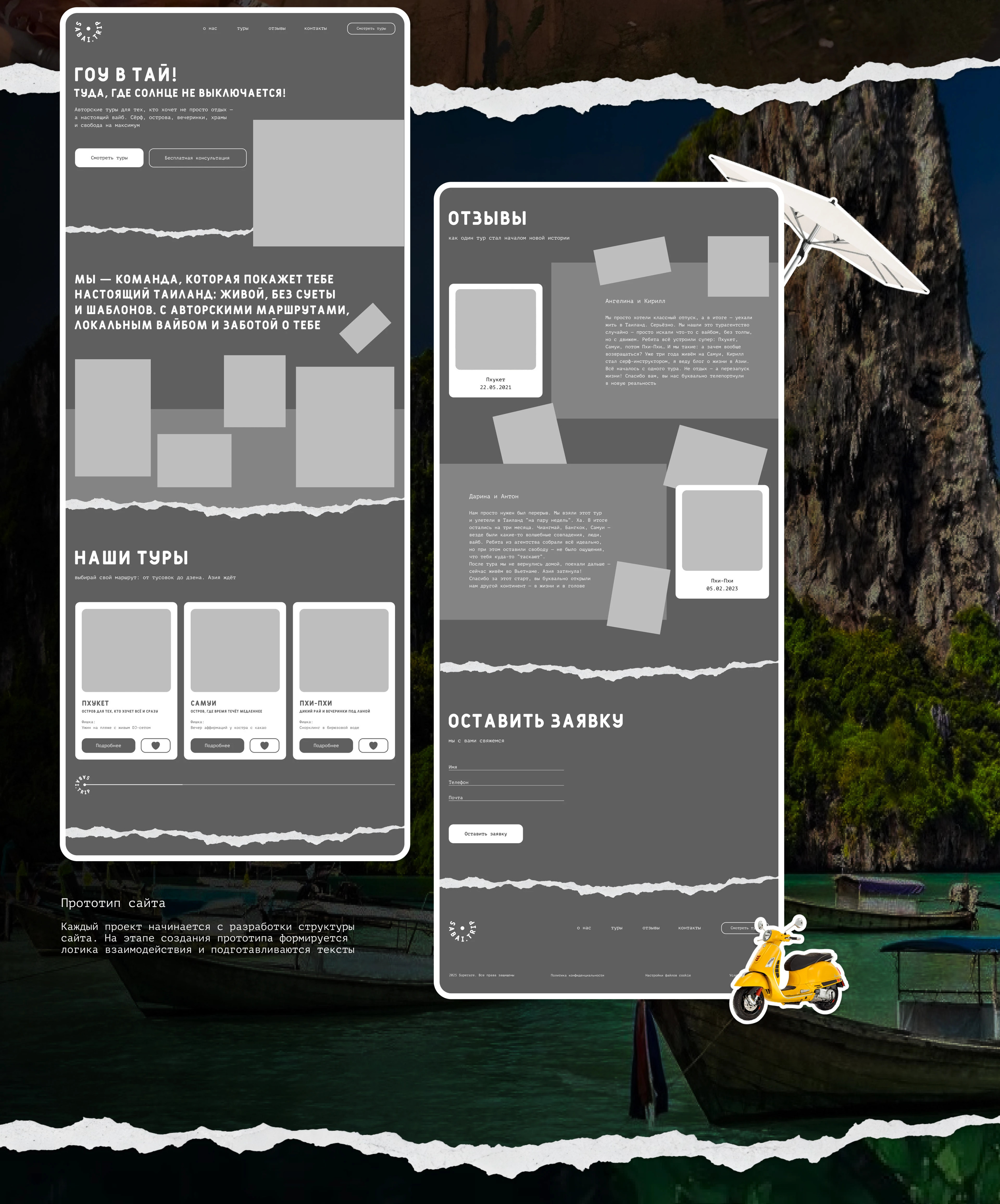 Sabai.Trip | Website for travel agencies — Изображение №5 — Интерфейсы на Dprofile