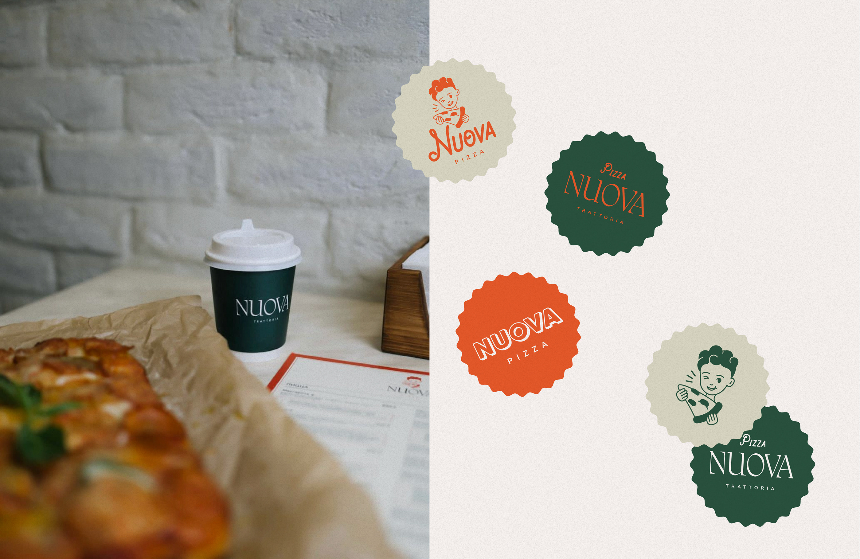 Pizza Nuova Logo — Изображение №7 — Брендинг, Графика на Dprofile