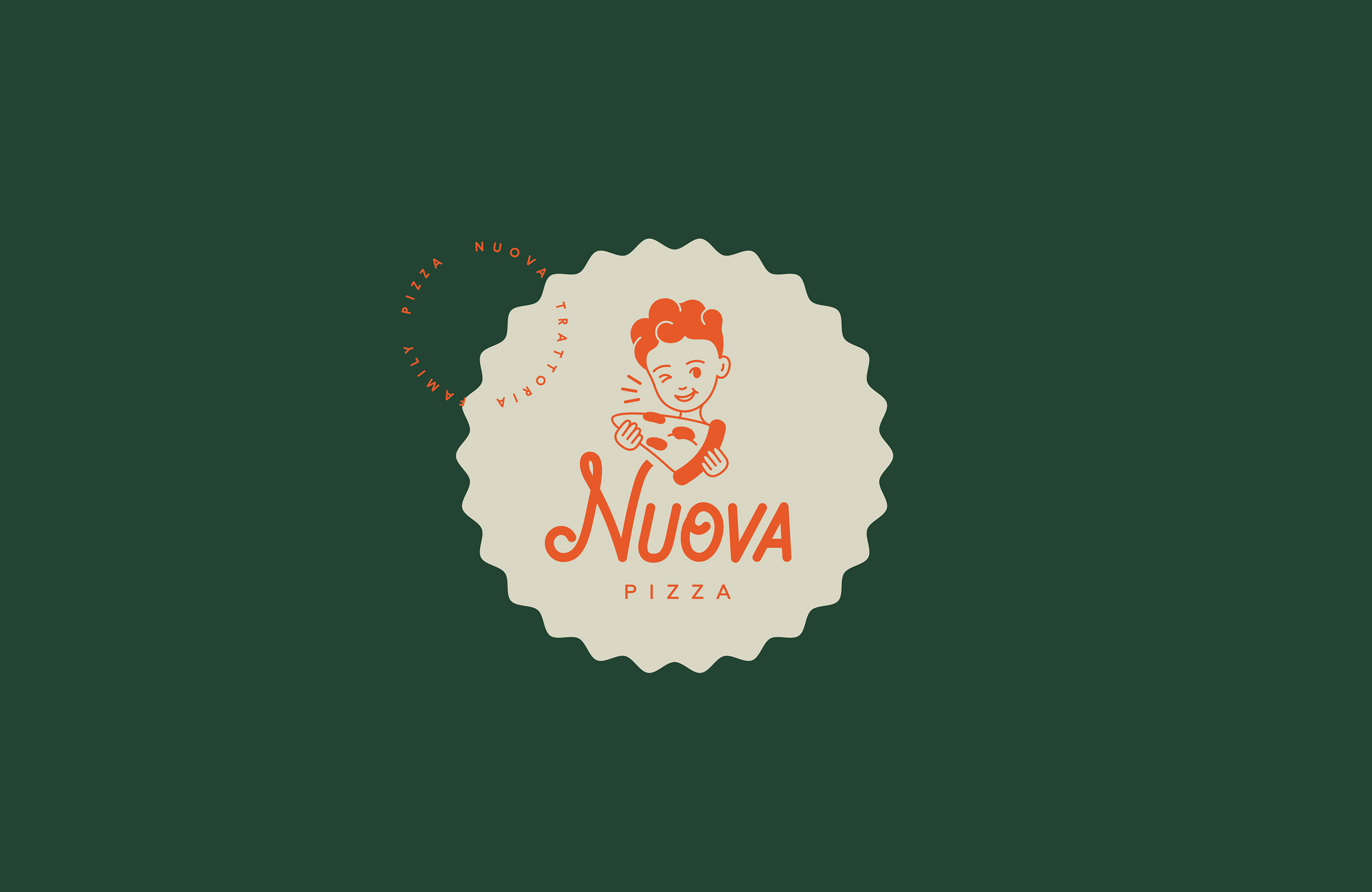 Pizza Nuova Logo — Изображение №4 — Брендинг, Графика на Dprofile