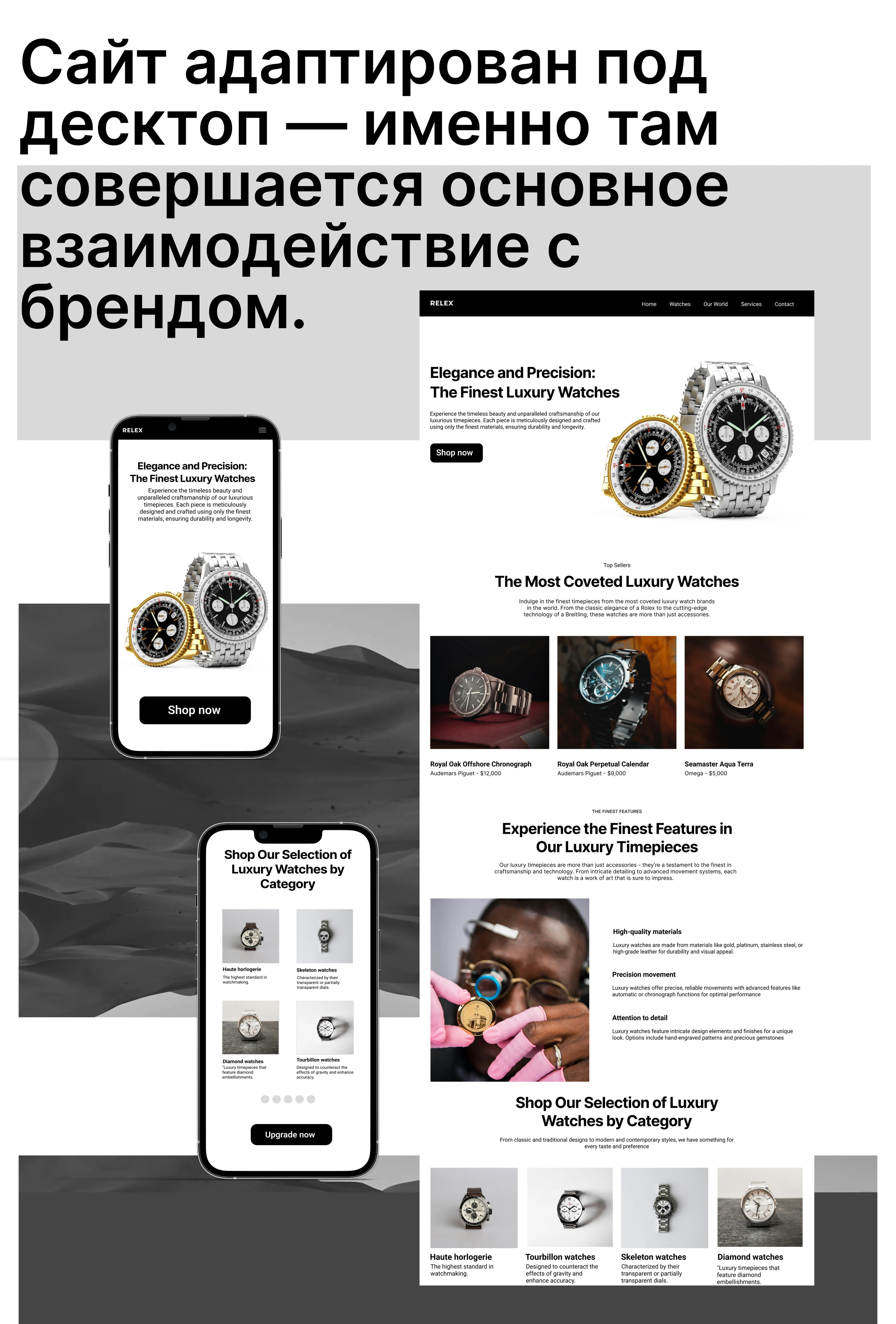 RELEX Watches | Website Design — Изображение №7 — Интерфейсы на Dprofile