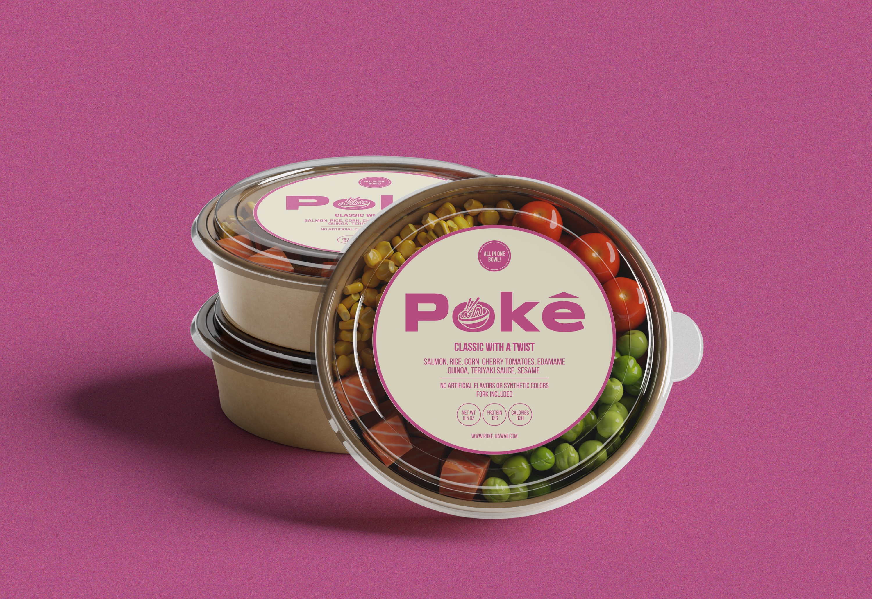POKÉ – Poke Bowl Restaurant | Brand Identity — Изображение №4 — Брендинг, Графика на Dprofile