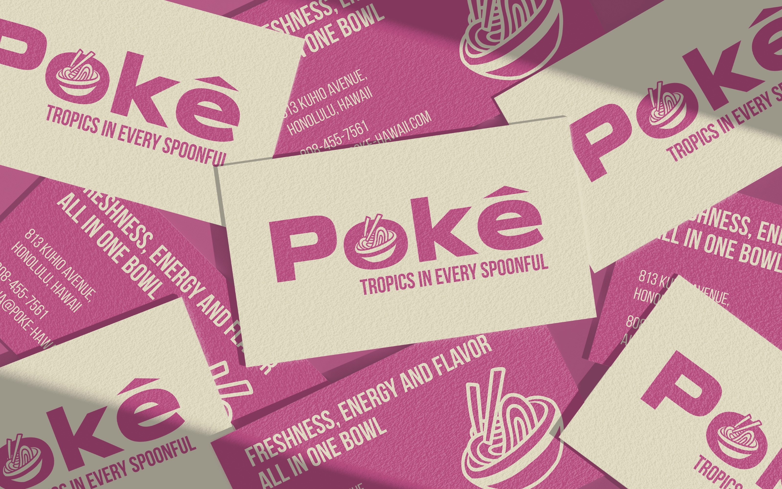 POKÉ – Poke Bowl Restaurant | Brand Identity — Изображение №11 — Брендинг, Графика на Dprofile