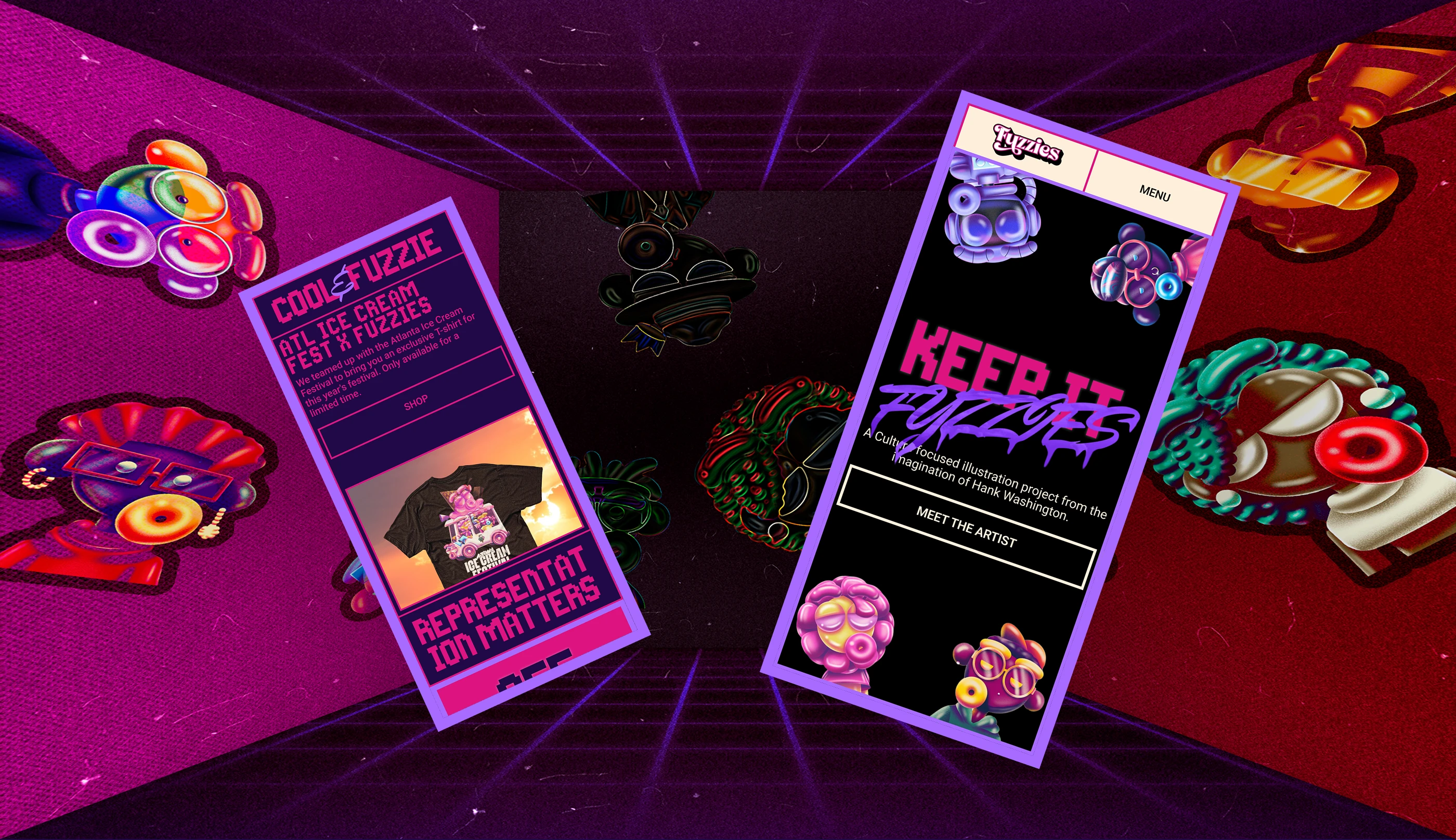 Fuzzie — landing page — Изображение №4 — Интерфейсы, Графика на Dprofile