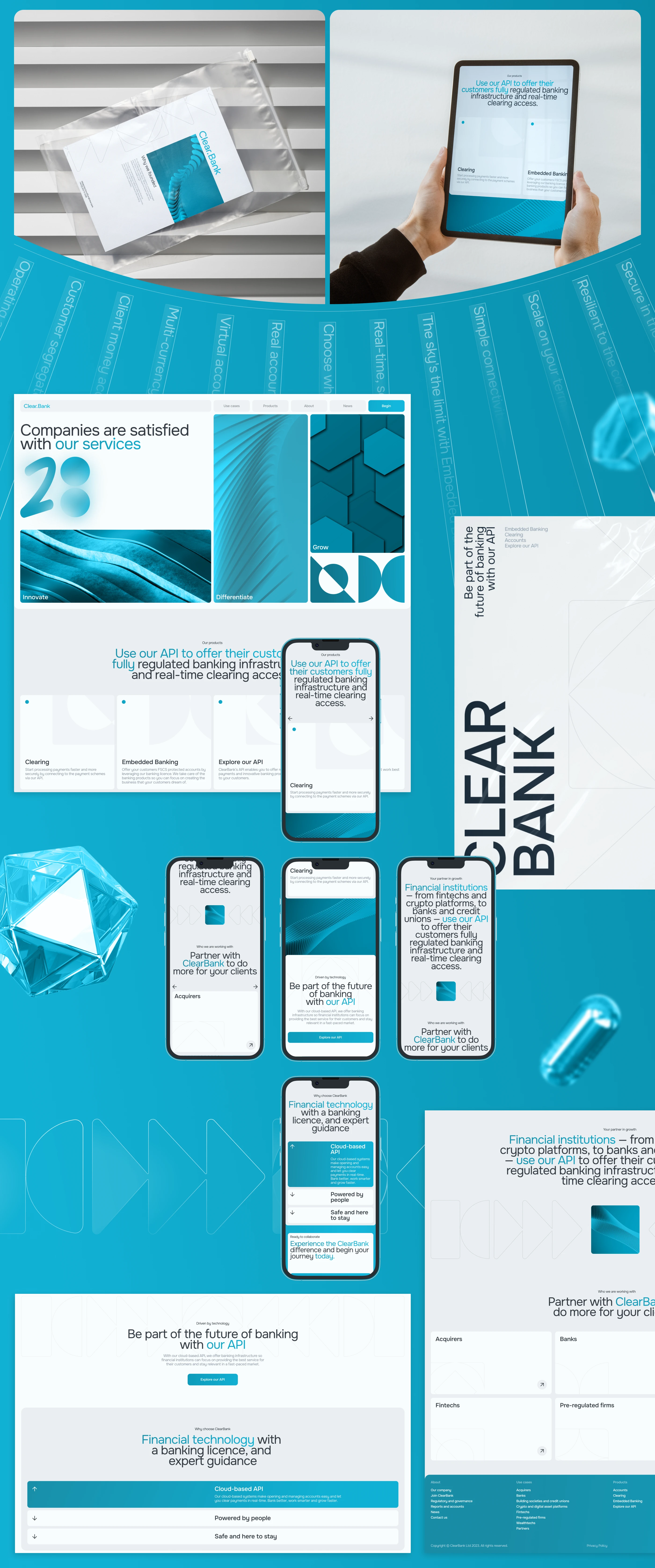 Clear.Bank — landing page — Изображение №5 — Интерфейсы, Брендинг на Dprofile