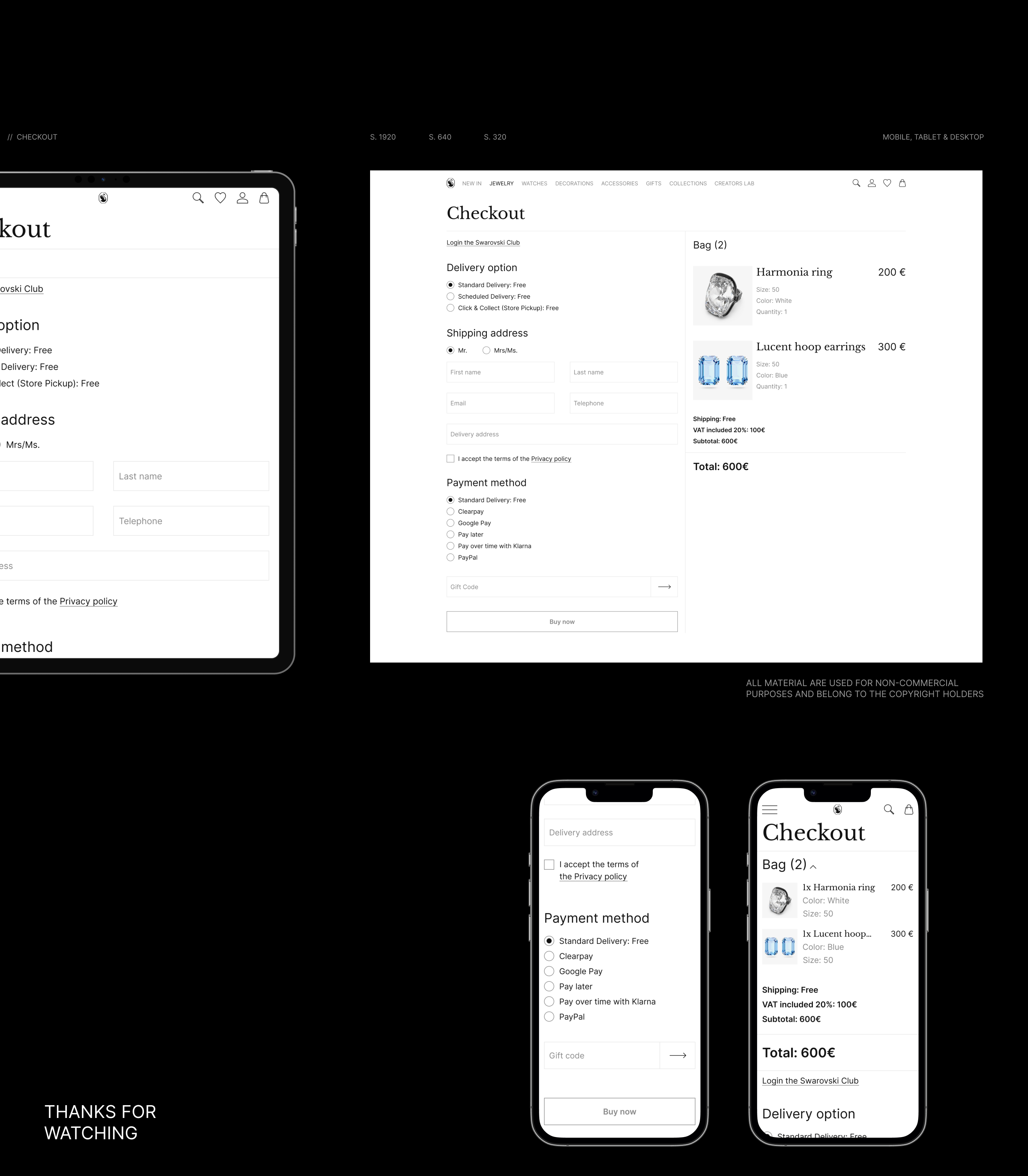 Swarovski — UI UX Design Concept — Изображение №9 — Интерфейсы на Dprofile