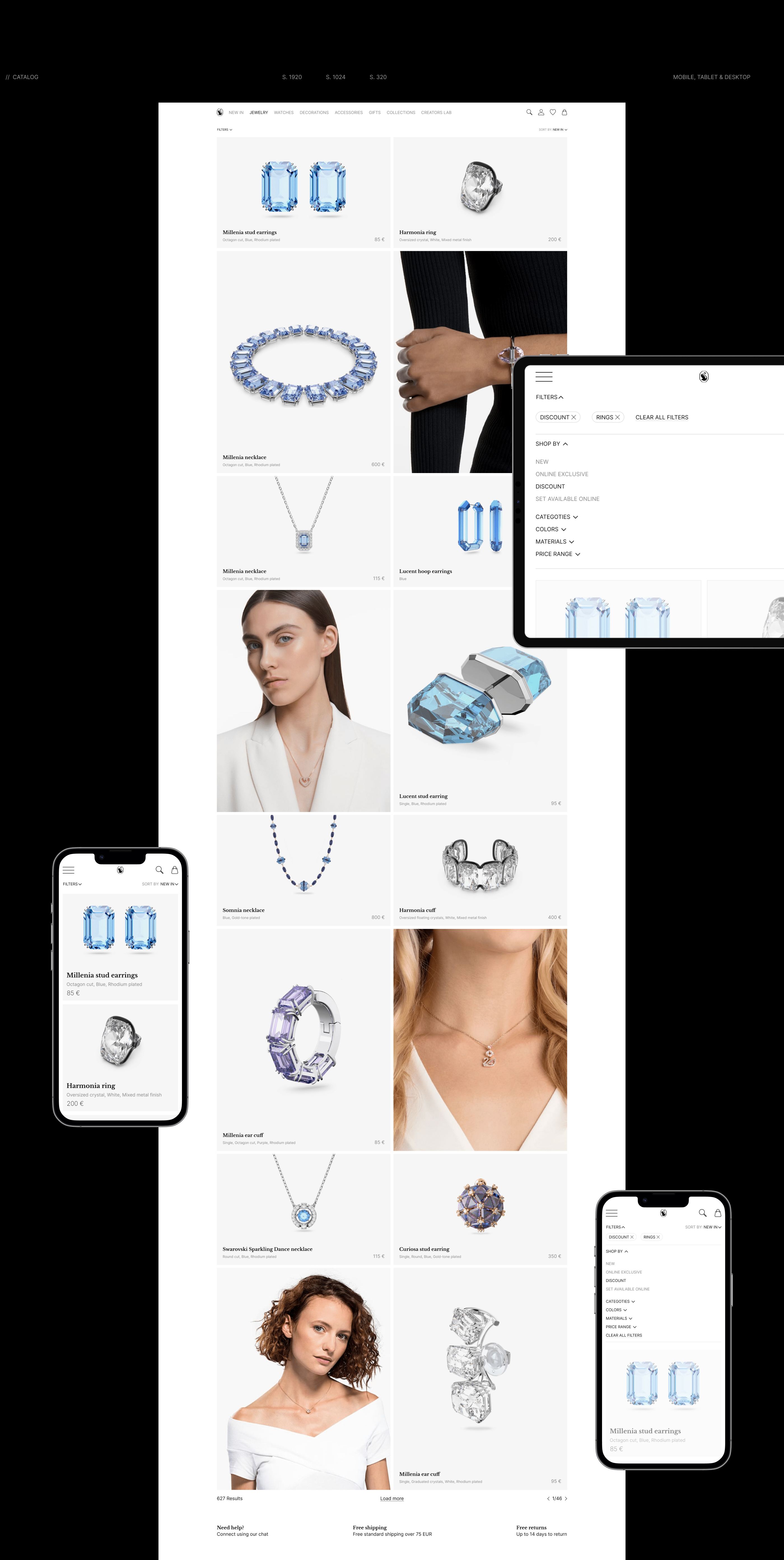 Swarovski — UI UX Design Concept — Изображение №3 — Интерфейсы на Dprofile