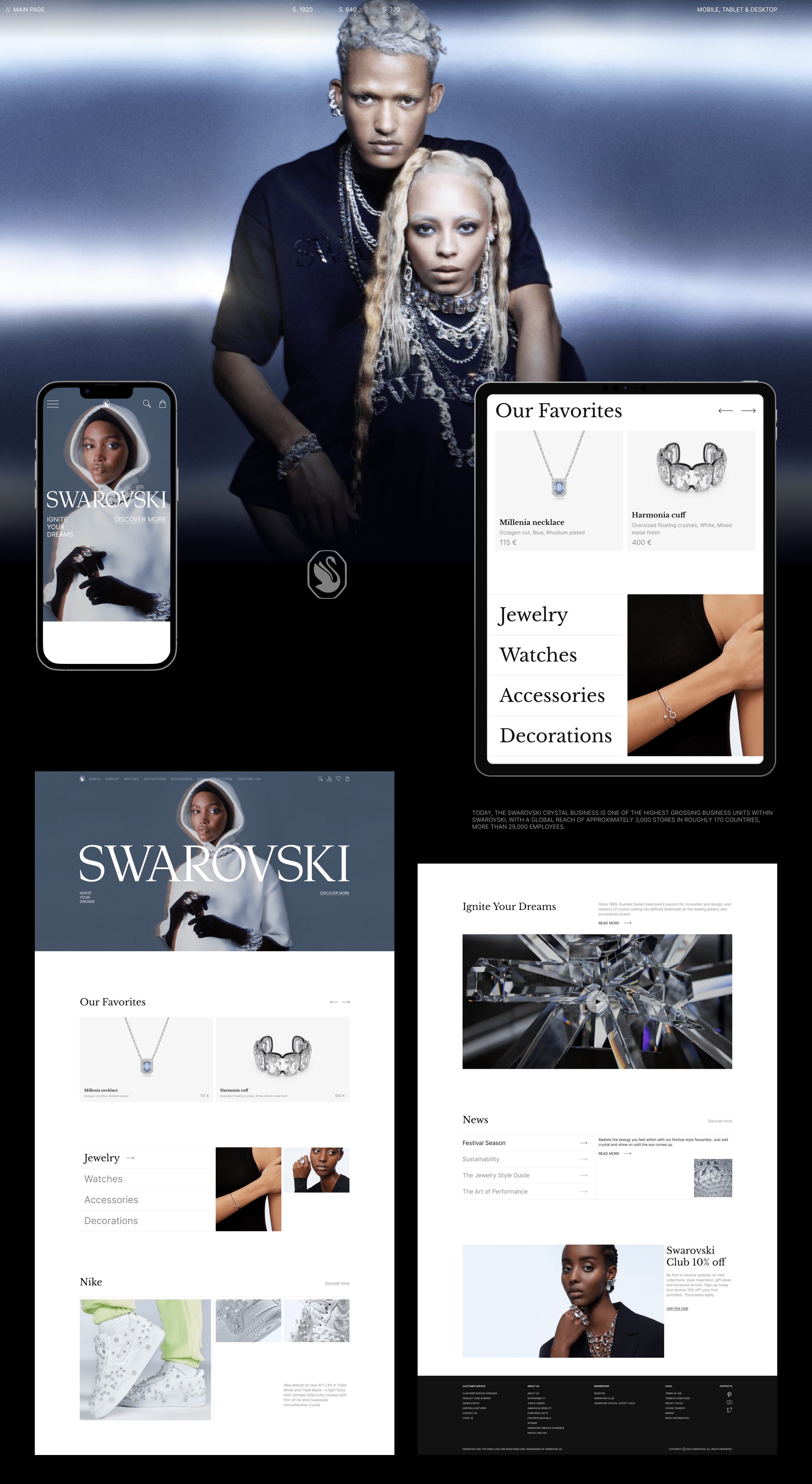 Swarovski — UI UX Design Concept — Изображение №2 — Интерфейсы на Dprofile