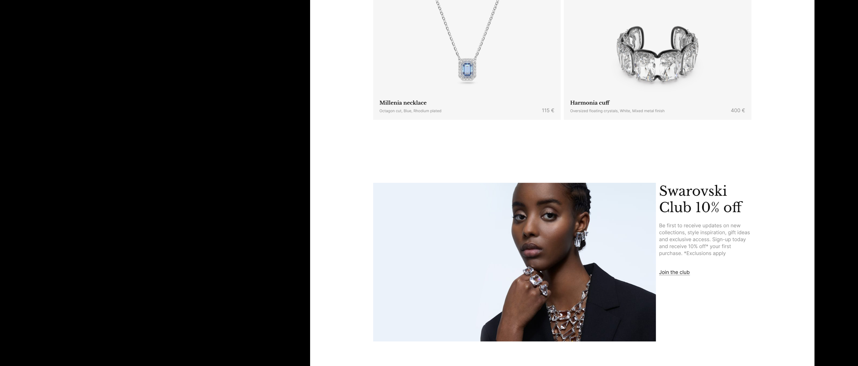 Swarovski — UI UX Design Concept — Изображение №5 — Интерфейсы на Dprofile