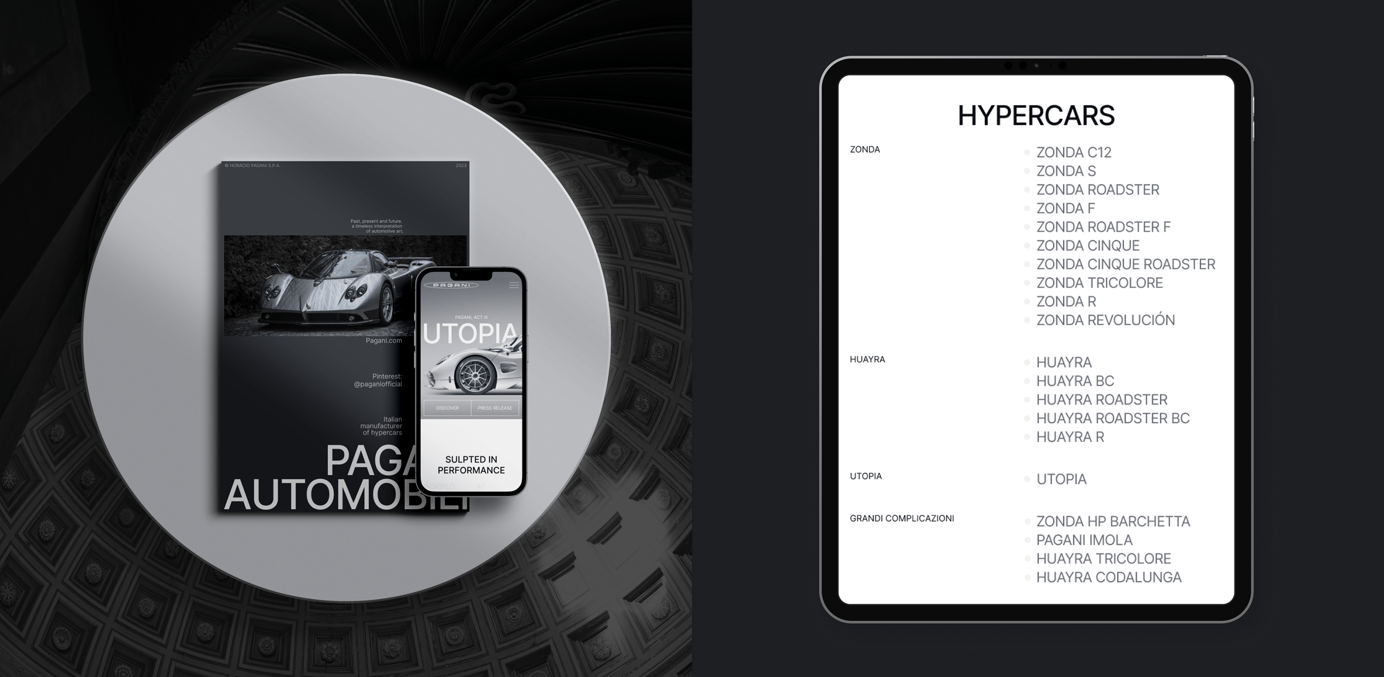 Pagani — UI UX Design Concept — Изображение №2 — Интерфейсы на Dprofile