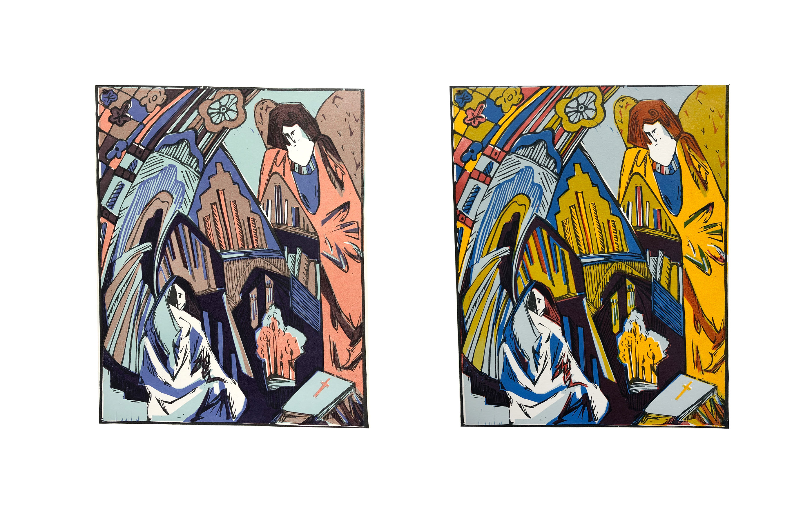 linocut "Jewish" Andersen's fairy tale — Изображение №3 — Иллюстрация, Графика на Dprofile
