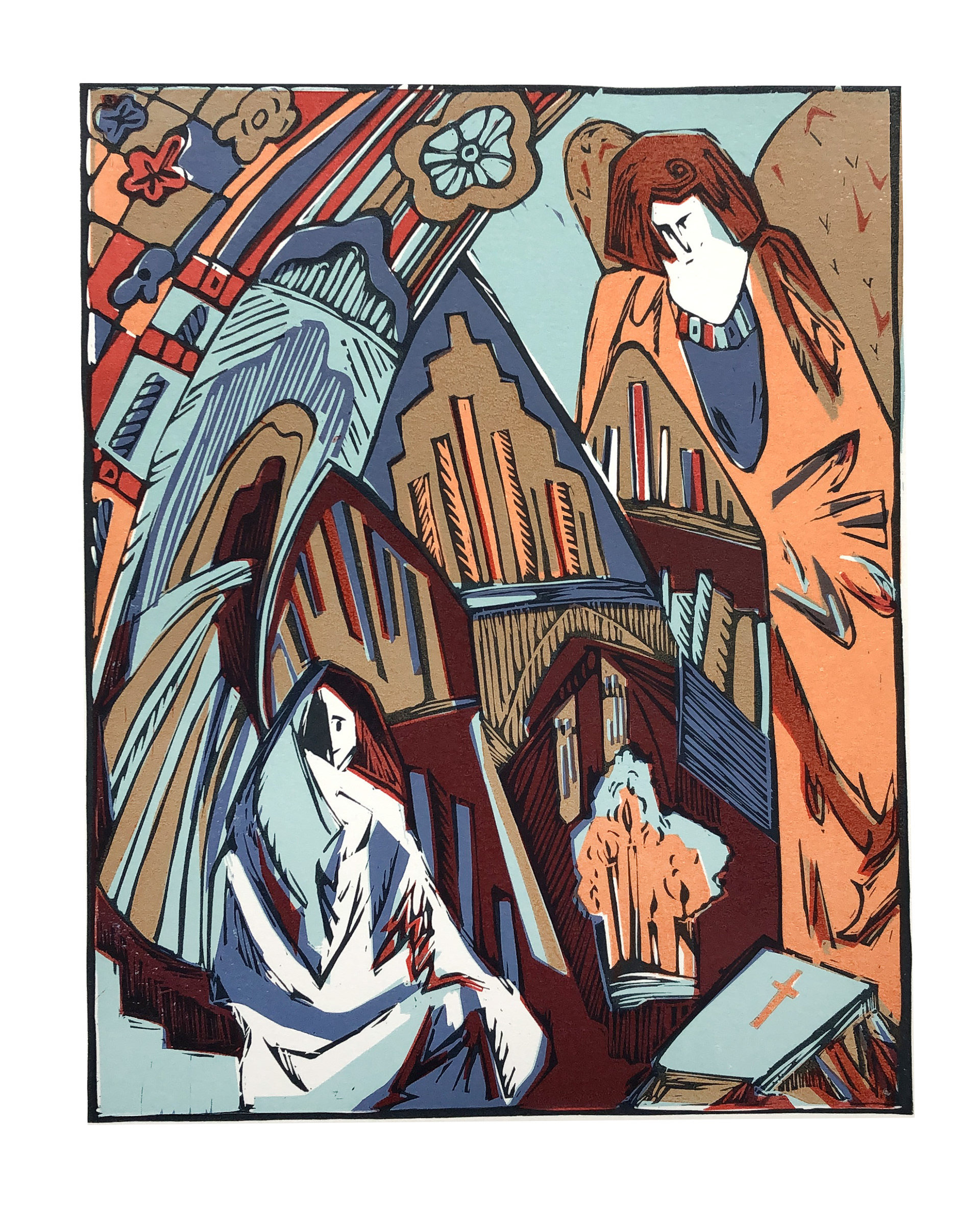 linocut "Jewish" Andersen's fairy tale — Изображение №1 — Иллюстрация, Графика на Dprofile