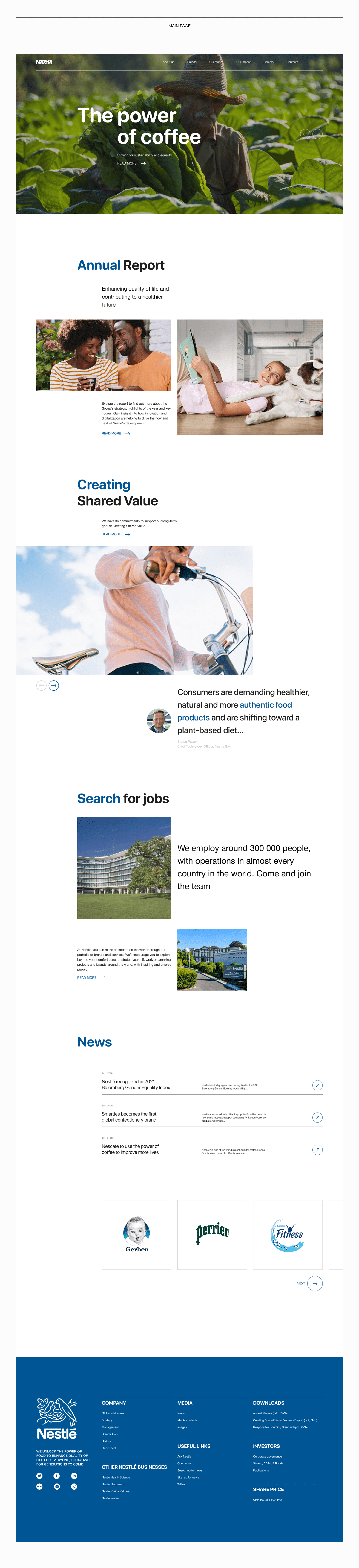 Nestle – redesign website — Изображение №2 — Интерфейсы на Dprofile