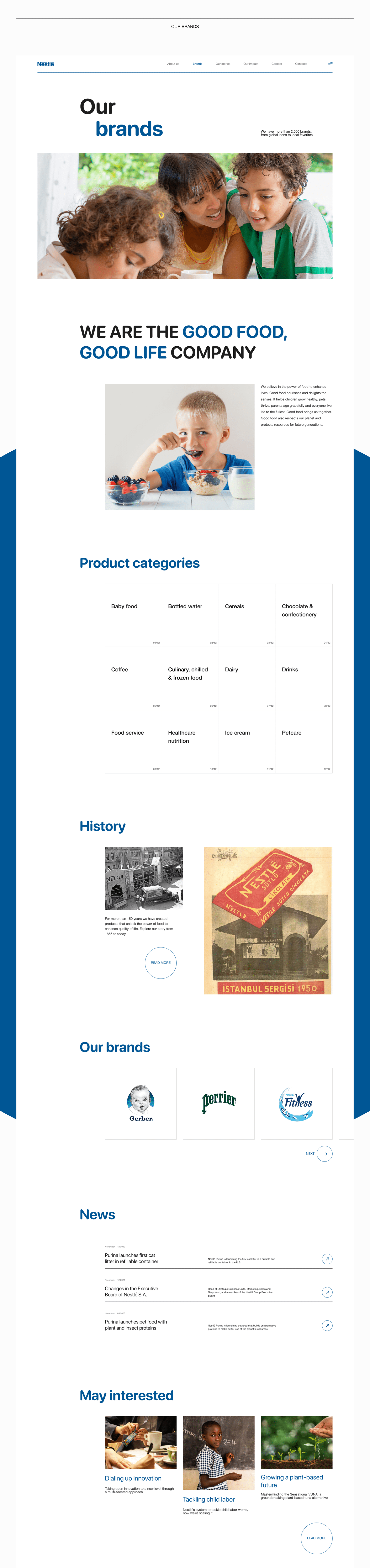 Nestle – redesign website — Изображение №9 — Интерфейсы на Dprofile