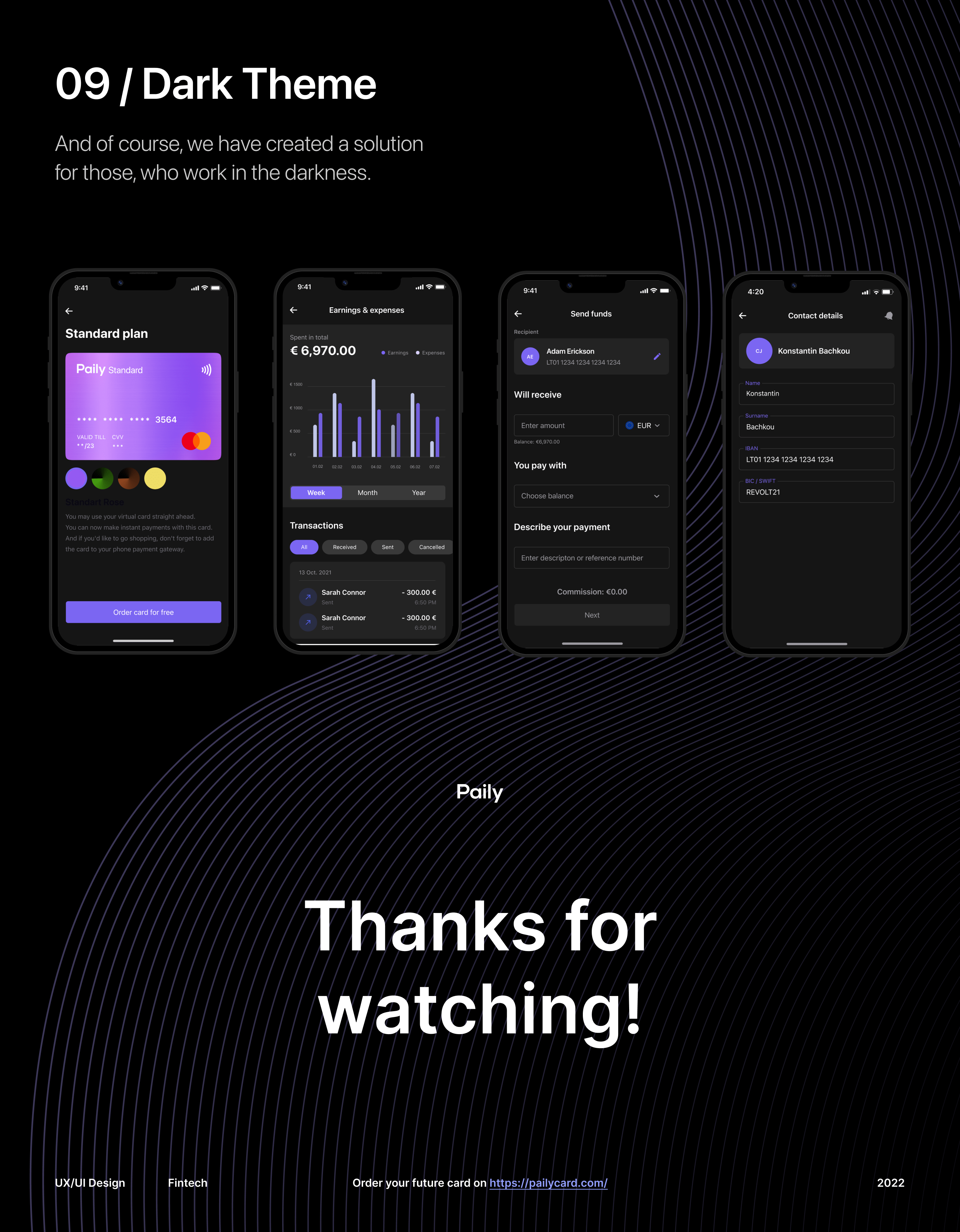 Paily Debit Card — Изображение №10 — Интерфейсы, Анимация на Dprofile