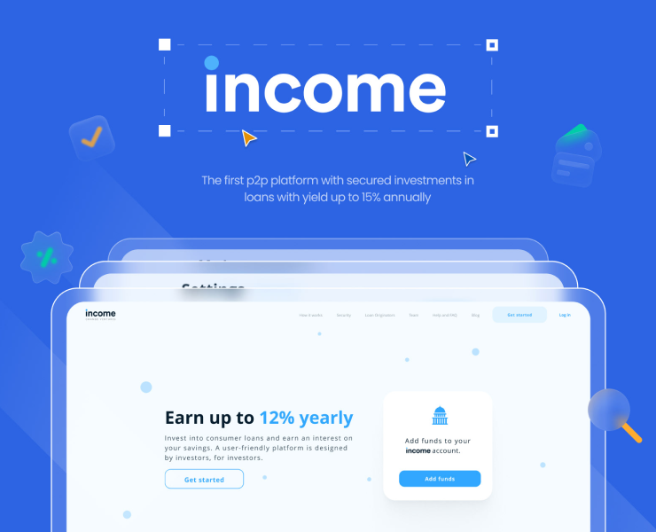 Getincome Web & App Design — Интерфейсы на Dprofile