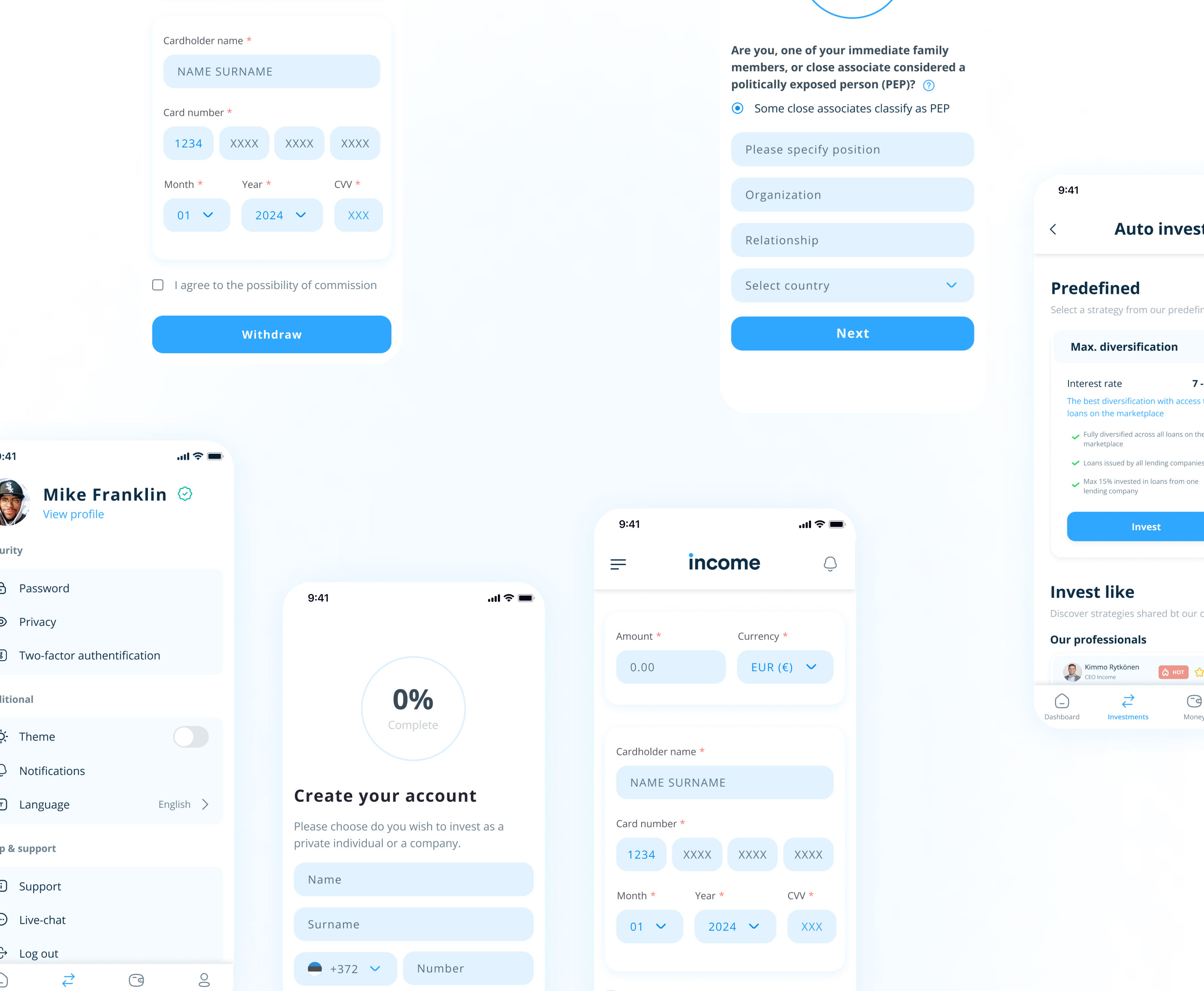 Getincome Web & App Design — Изображение №13 — Интерфейсы на Dprofile