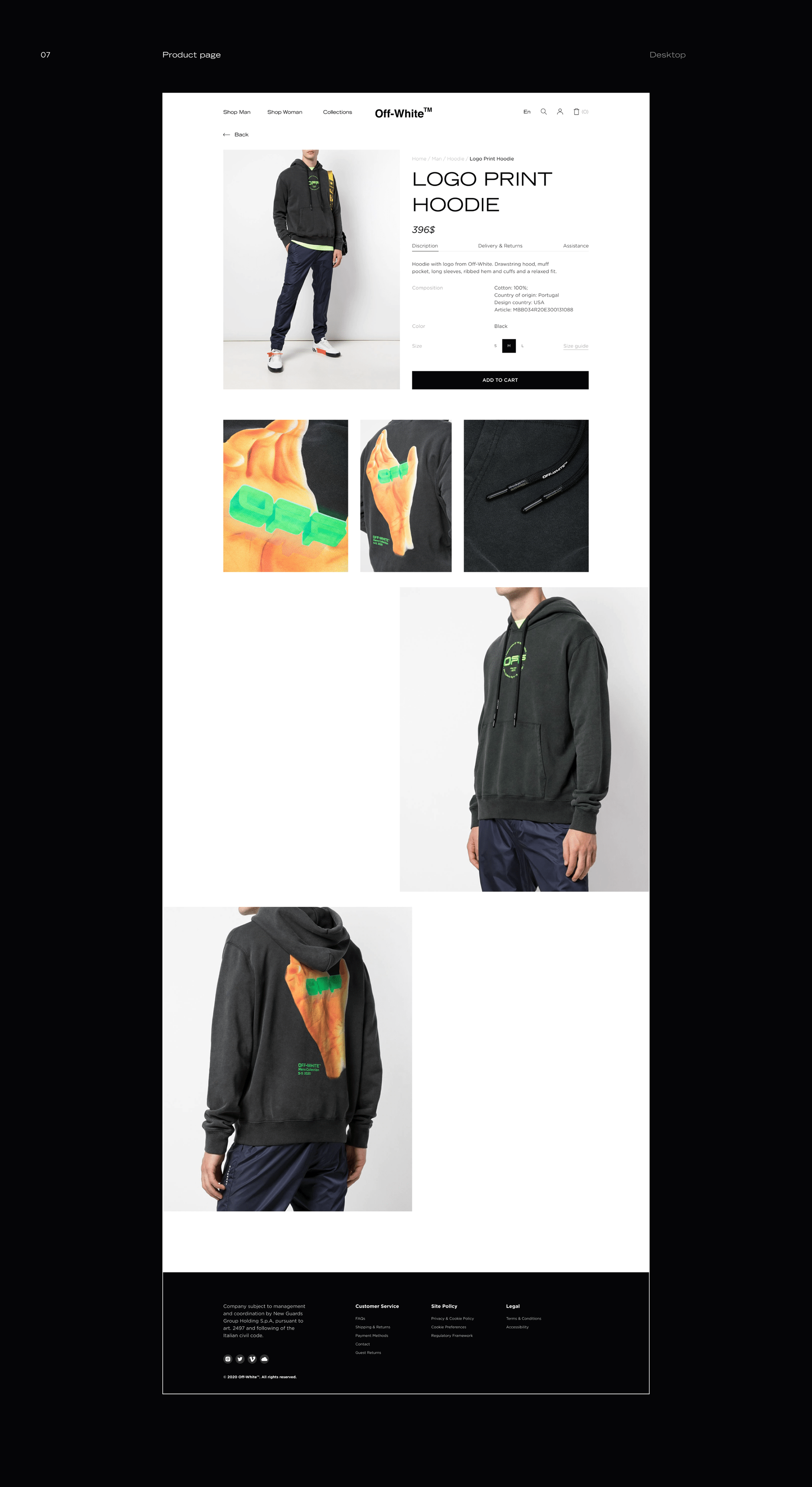 OFF WHITE™ — Website Redesign — Изображение №14 — Интерфейсы на Dprofile