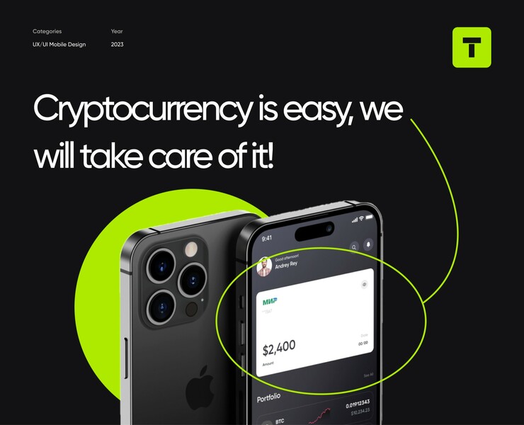 Crypto Wallet TOTAL - Mobile App — Интерфейсы, Брендинг на Dprofile