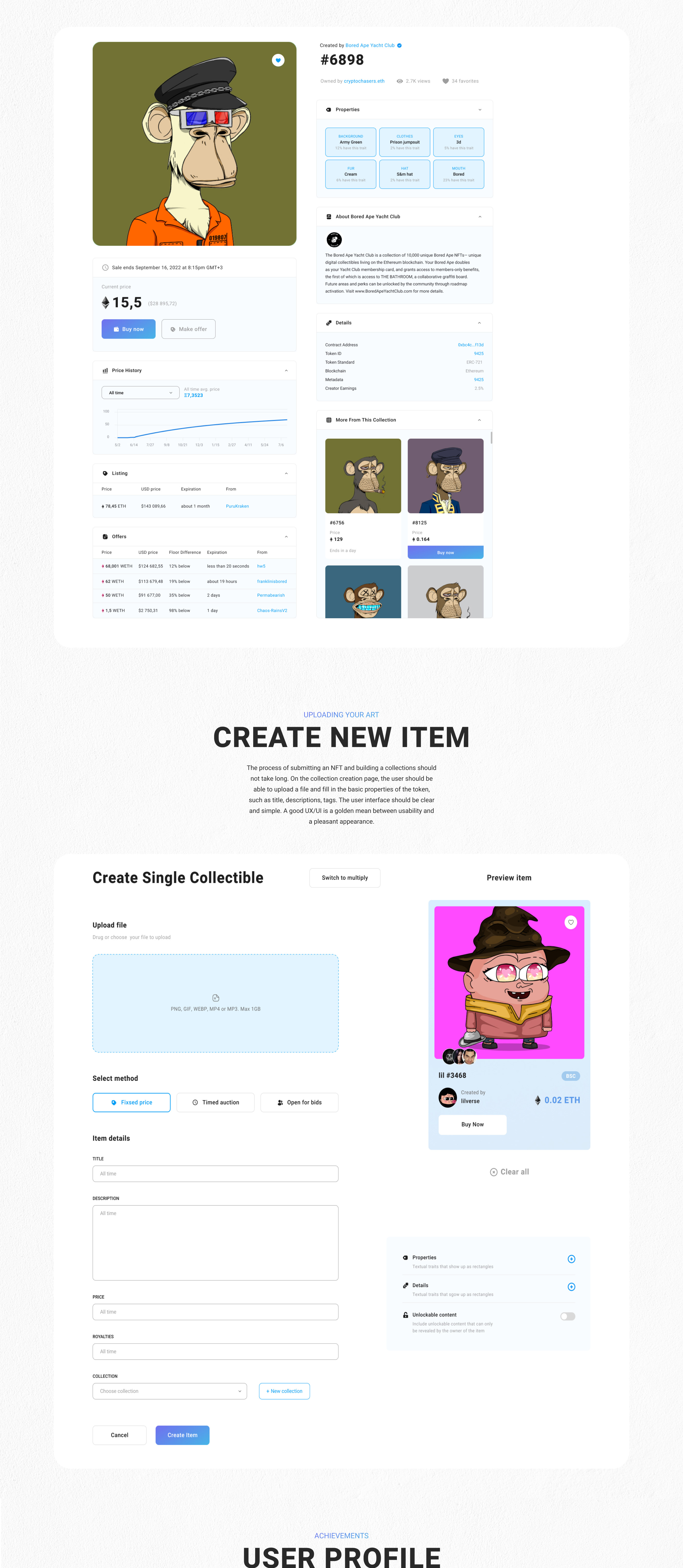 NFT MARKETPLACE - JOYS SPACE — Изображение №6 — Интерфейсы, Брендинг на Dprofile