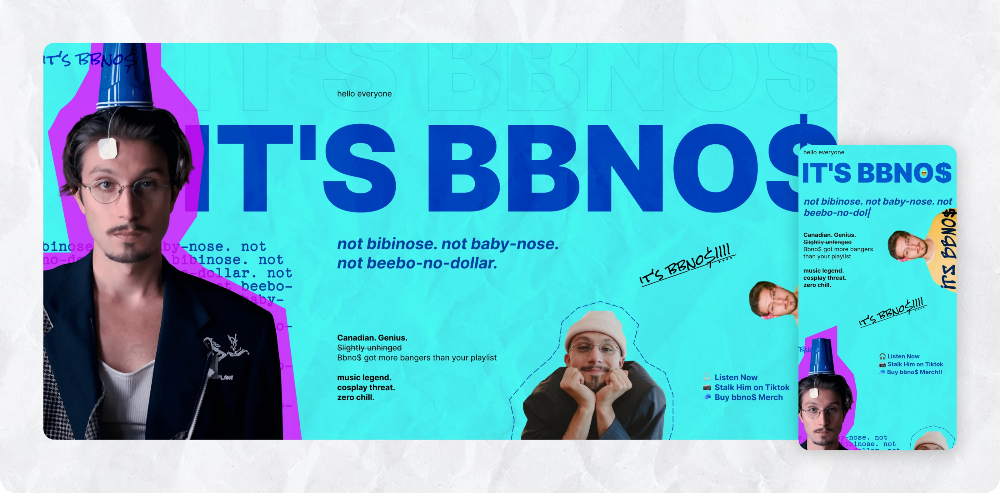 Лендинг для музыканта BBNO$ — Изображение №5 — Интерфейсы на Dprofile