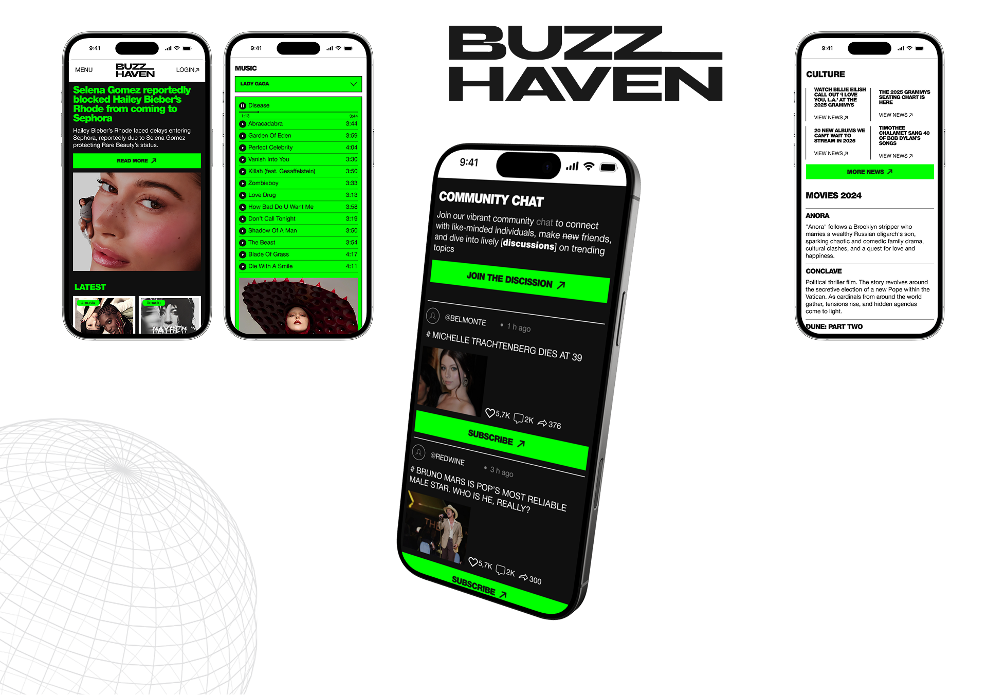 BUZZHAVEN — Изображение №5 — Интерфейсы на Dprofile