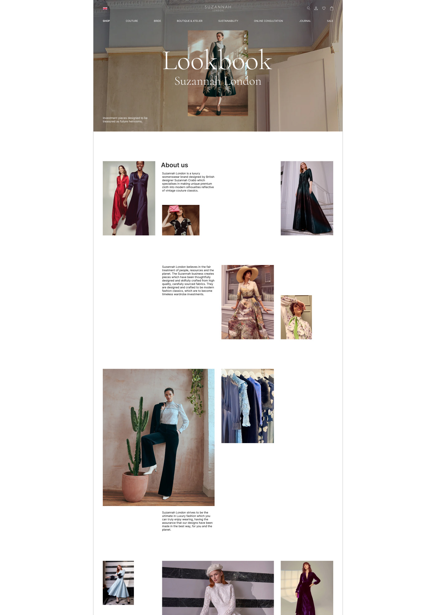SUZANNAH LONDON — Concept Redesign | Website — Изображение №7 — Интерфейсы на Dprofile