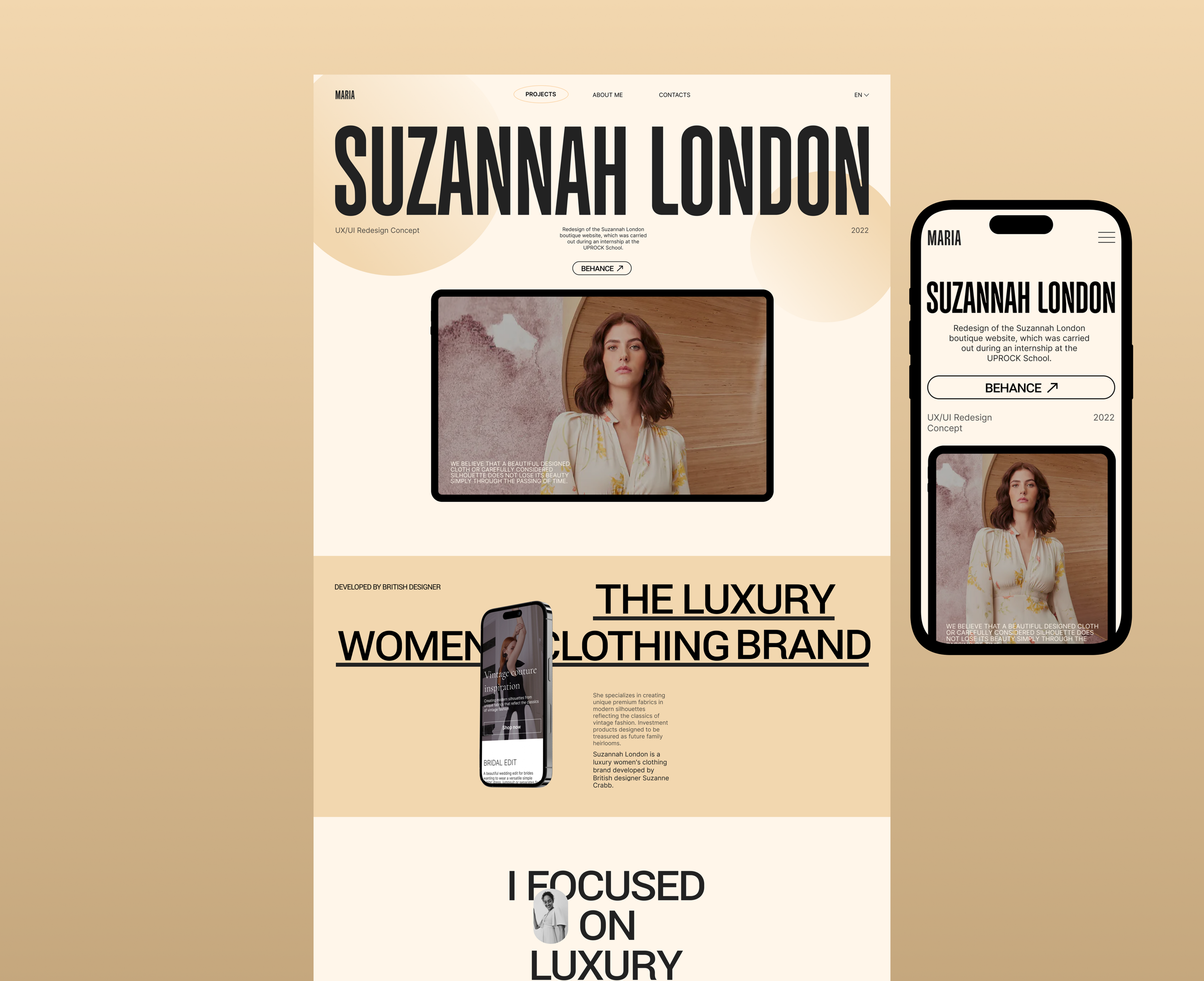 PORTFOLIO WEBSITE | UX/UI-DESIGN — Изображение №2 — Интерфейсы на Dprofile