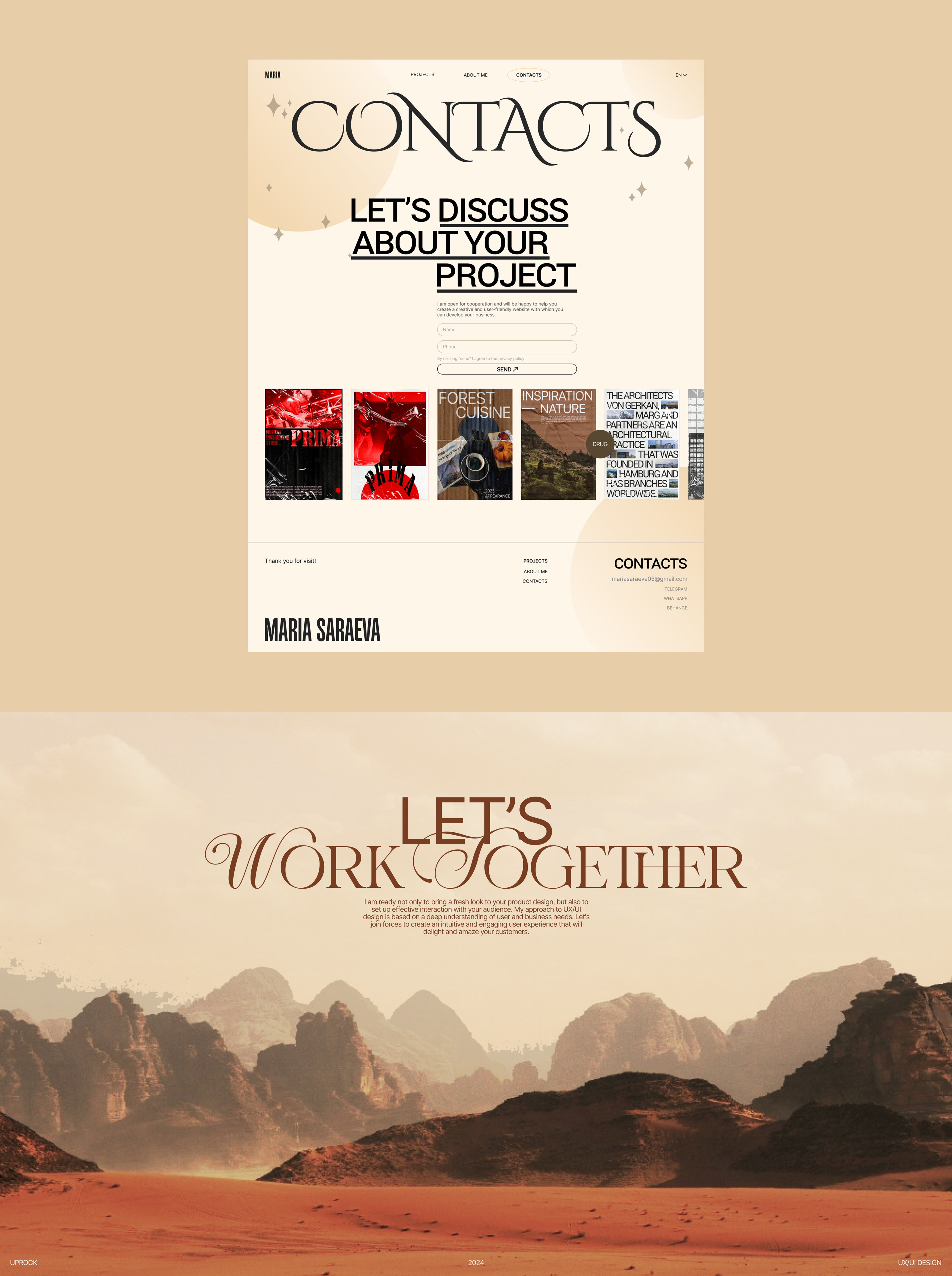 PORTFOLIO WEBSITE | UX/UI-DESIGN — Изображение №10 — Интерфейсы на Dprofile