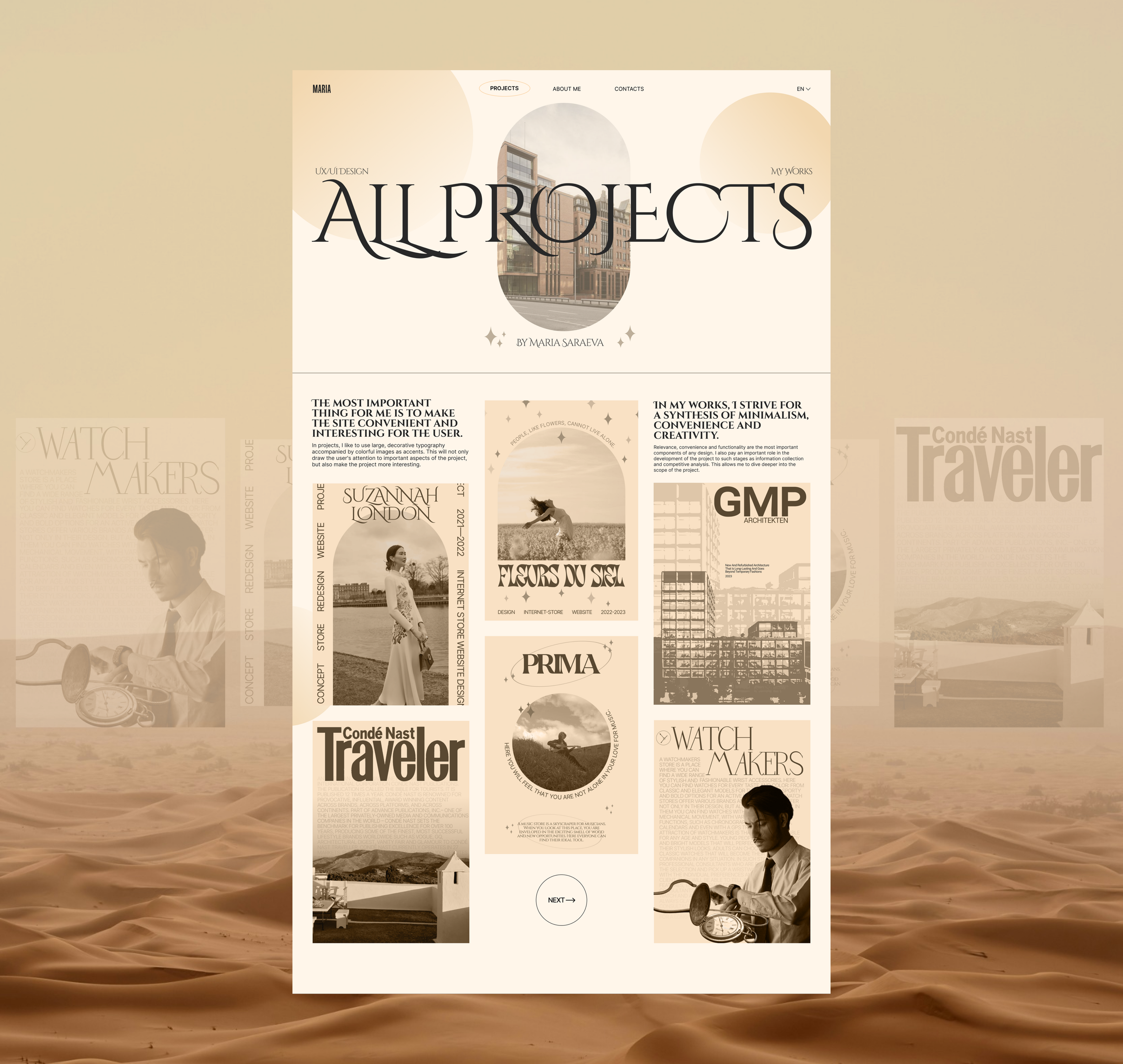 PORTFOLIO WEBSITE | UX/UI-DESIGN — Изображение №6 — Интерфейсы на Dprofile