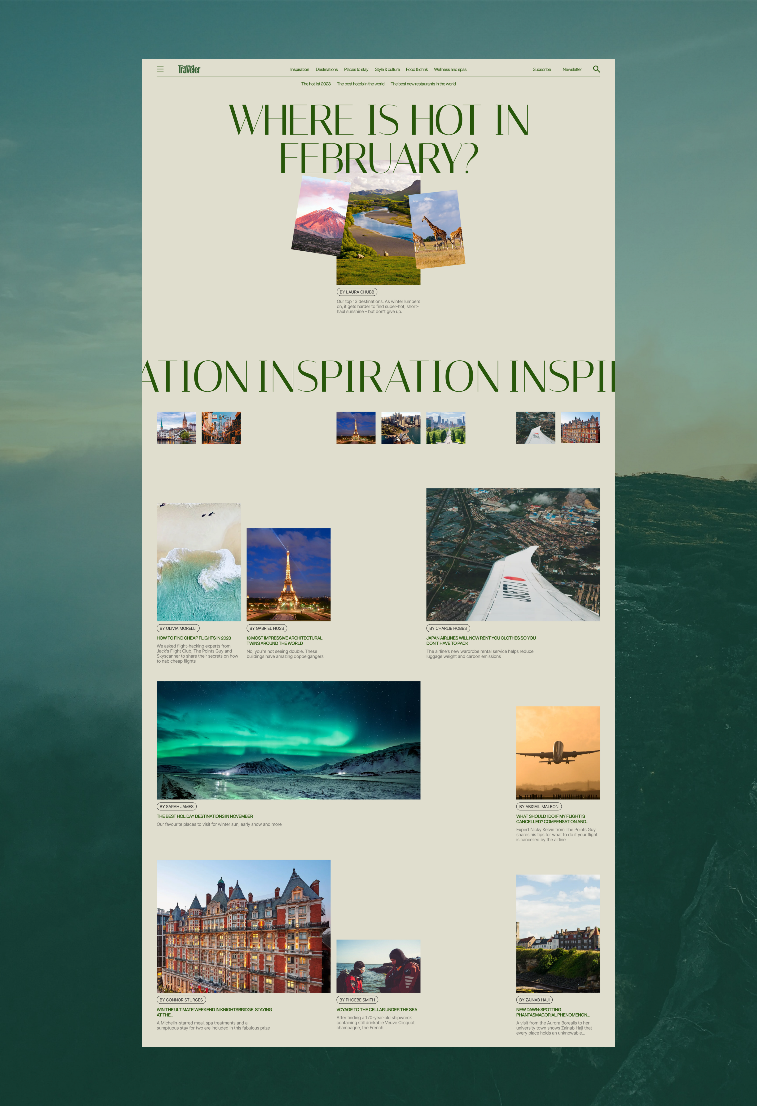 NEWS WEBSITE REDESIGN | CONDE NAST TRAVELLERE NAST TRAVELLER — Изображение №5 — Интерфейсы на Dprofile