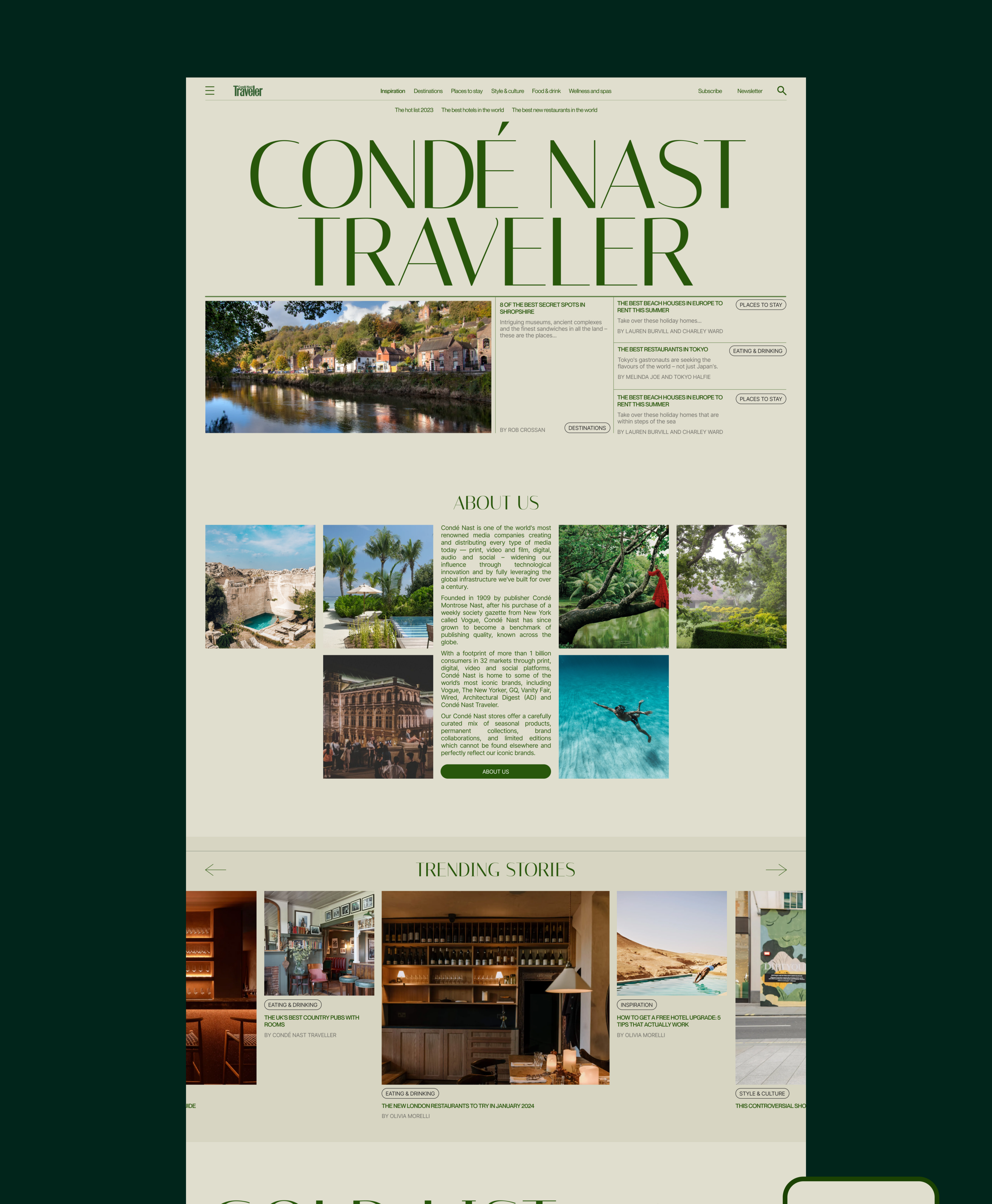 NEWS WEBSITE REDESIGN | CONDE NAST TRAVELLERE NAST TRAVELLER — Изображение №2 — Интерфейсы на Dprofile