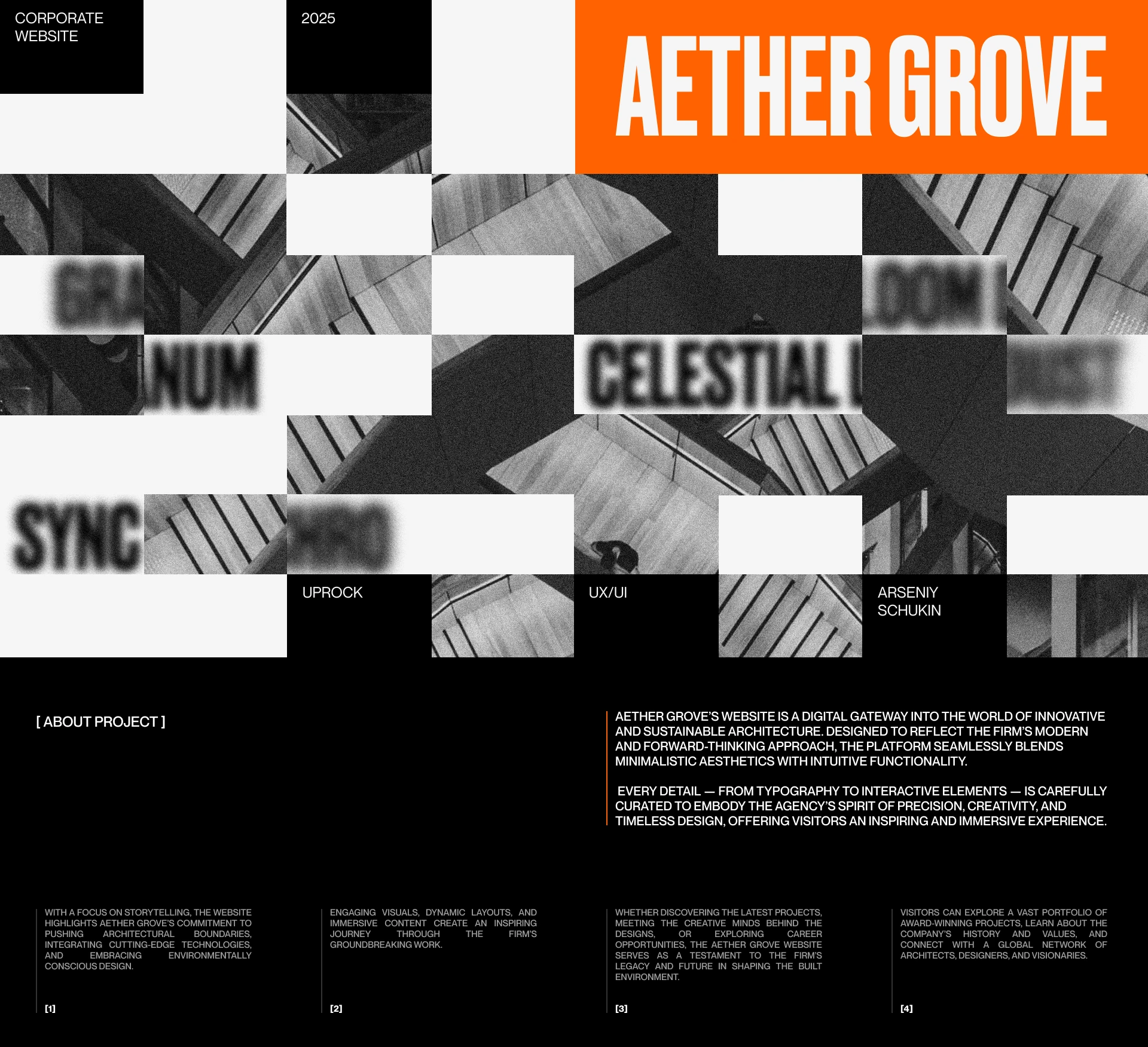 AETHER GROVE | Corporate website — Изображение №1 — Интерфейсы, Брендинг на Dprofile