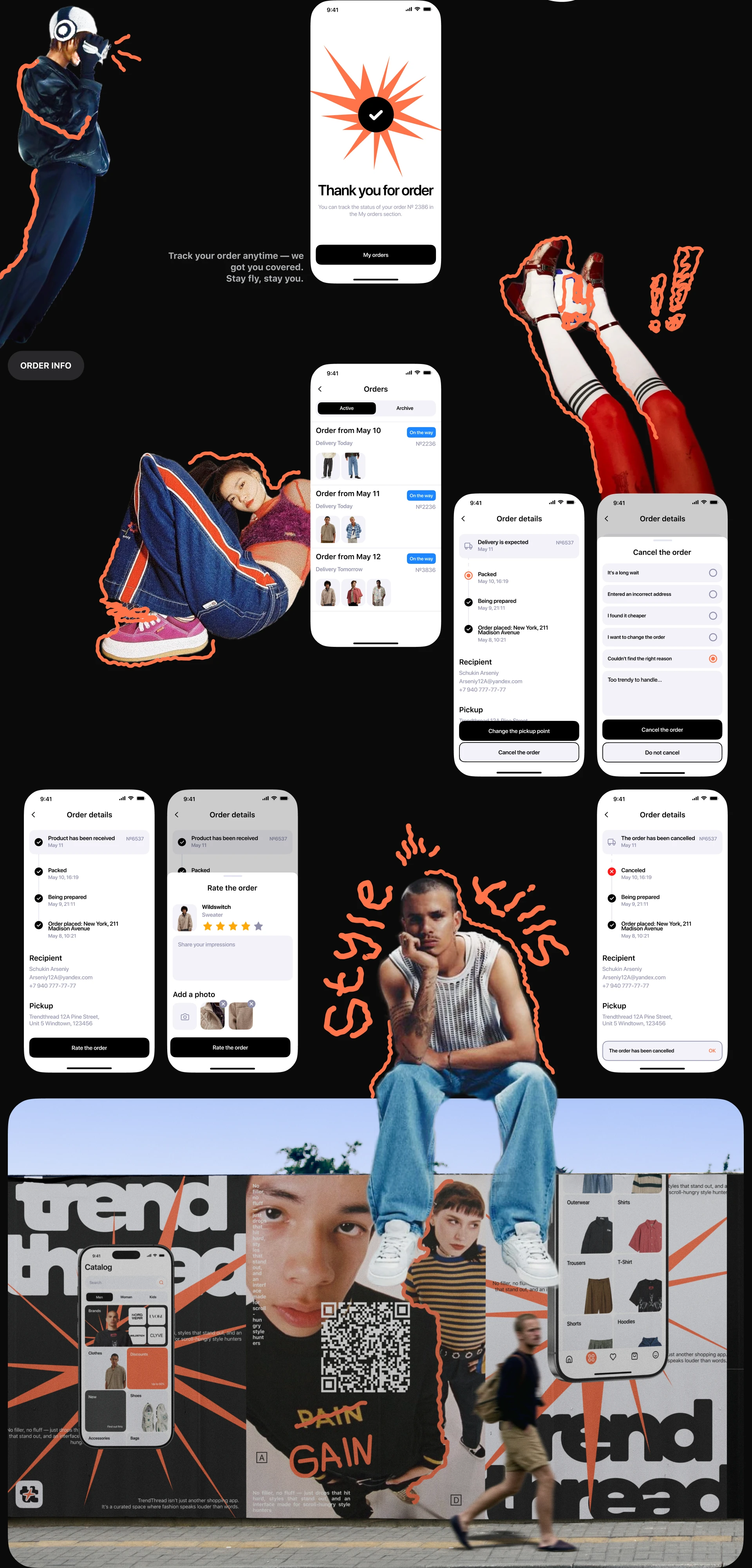 TRENDTHREAD | Clothing Marketplace | Mobile app — Изображение №8 — Интерфейсы на Dprofile