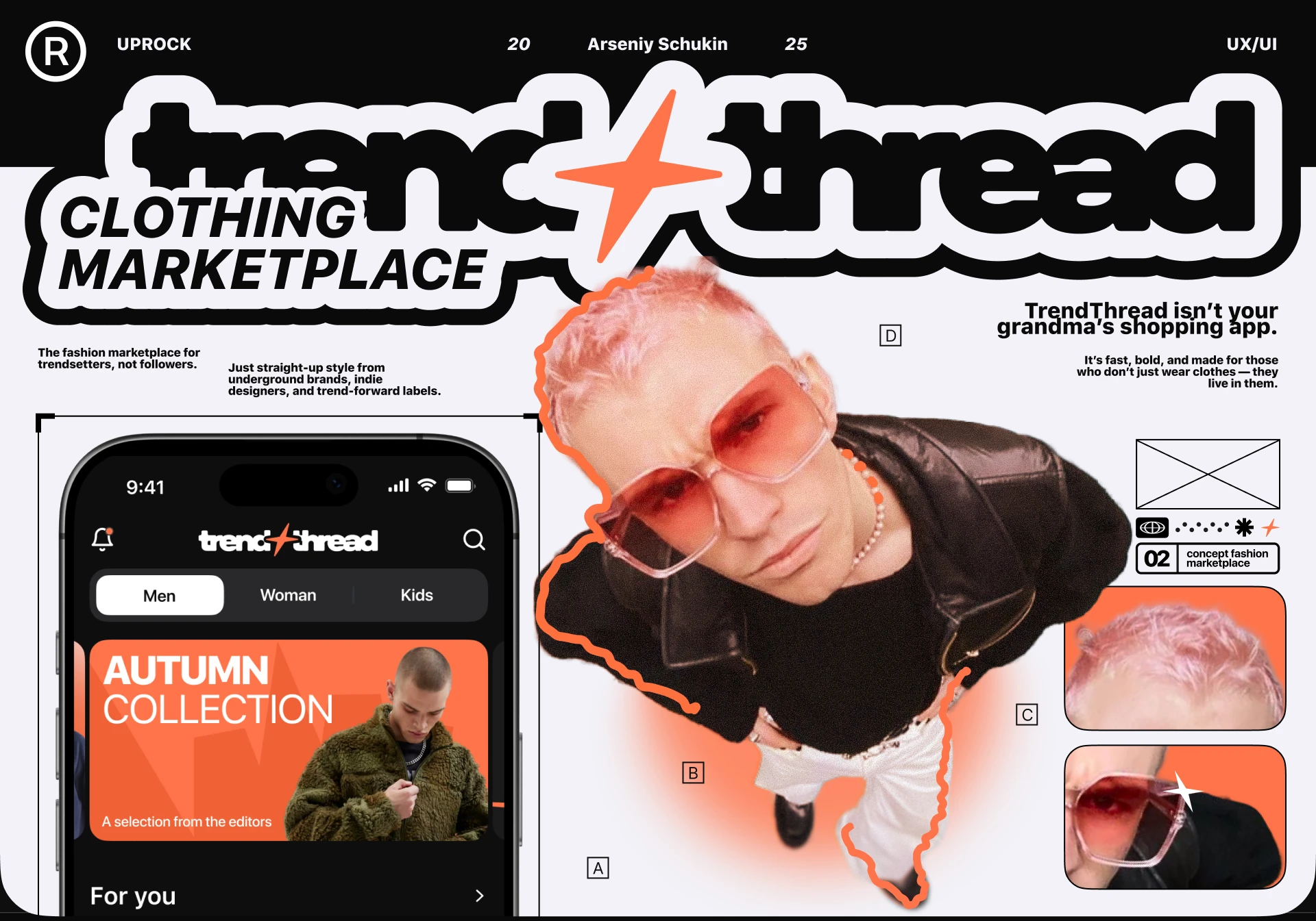 TRENDTHREAD | Clothing Marketplace | Mobile app — Изображение №1 — Интерфейсы на Dprofile