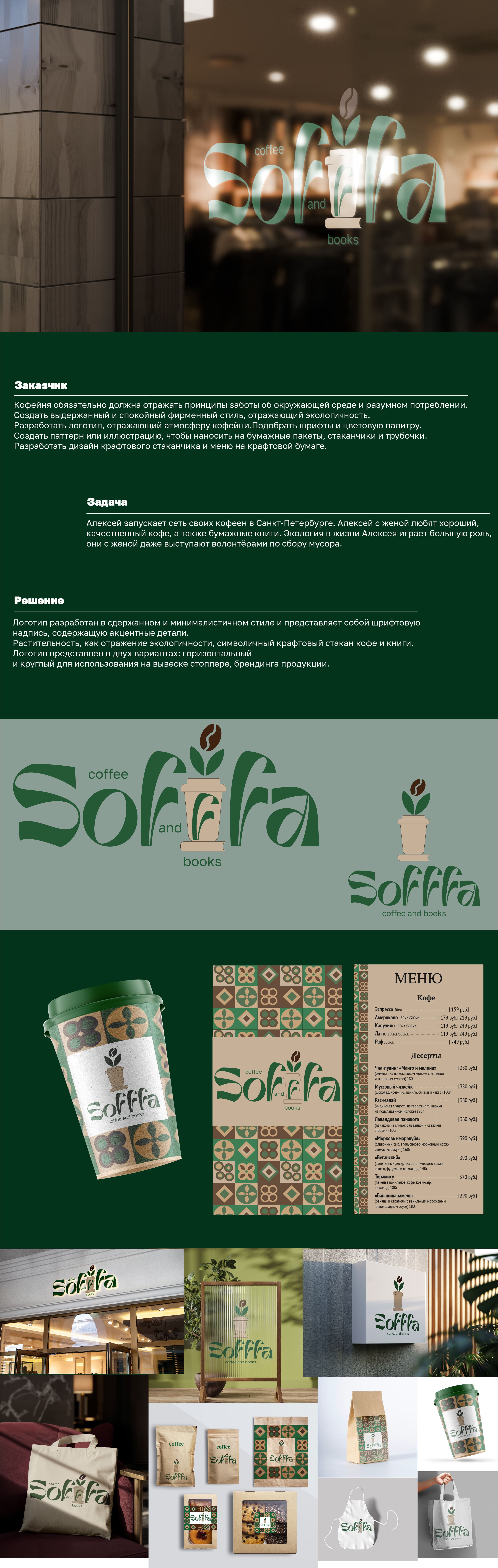 Фирменный стиль для кофейни SOFFFA — Изображение №1 — Брендинг на Dprofile