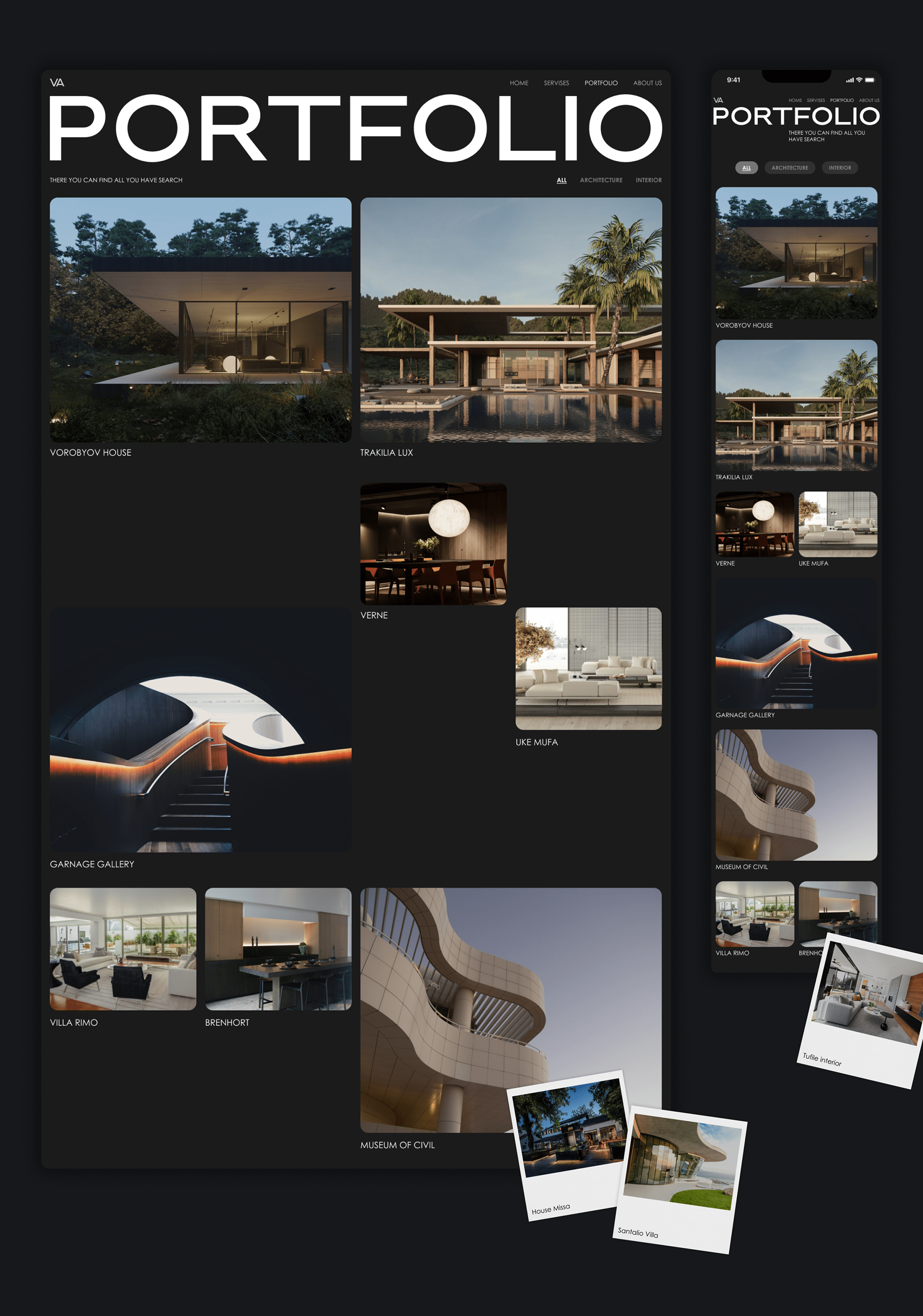 VAMERTINO / architect studio — Изображение №5 — Интерфейсы, Брендинг на Dprofile