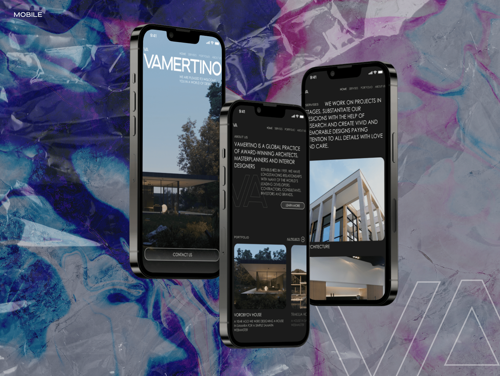VAMERTINO / architect studio — Изображение №3 — Интерфейсы, Брендинг на Dprofile