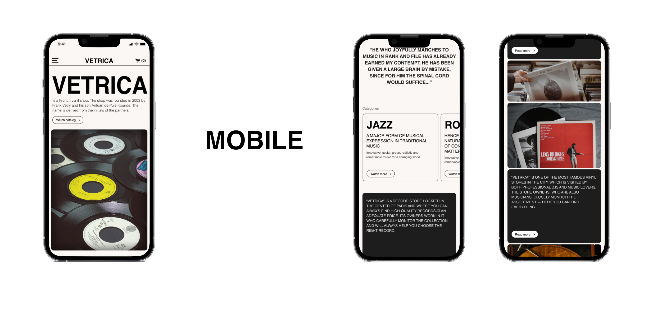 VYNIL STORE concept design — Изображение №4 — Интерфейсы, Брендинг на Dprofile