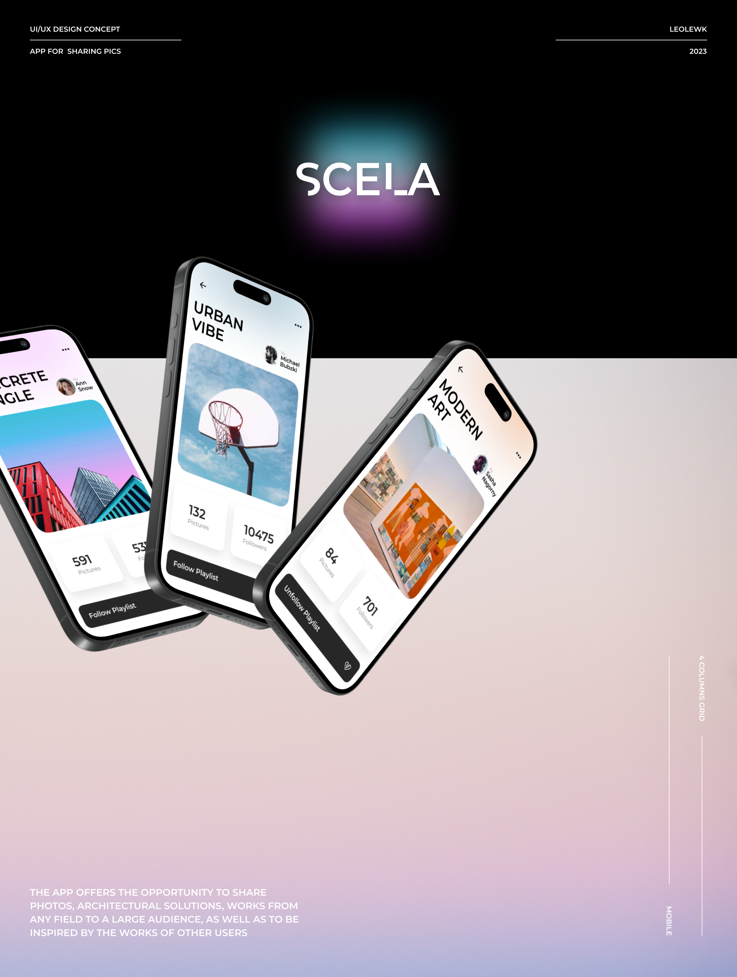 Scela mobile app — Изображение №1 — Интерфейсы, Брендинг на Dprofile