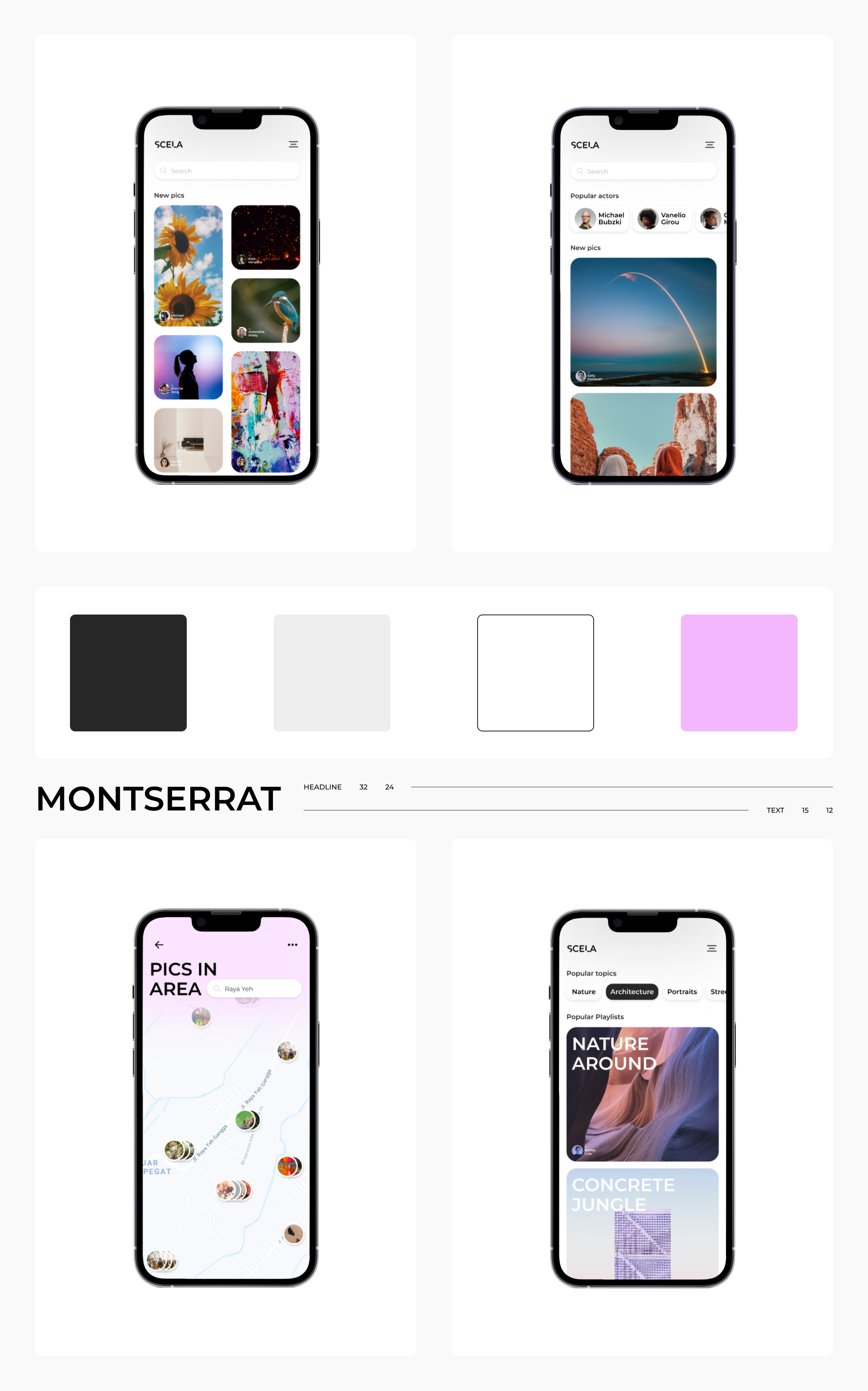 Scela mobile app — Изображение №2 — Интерфейсы, Брендинг на Dprofile