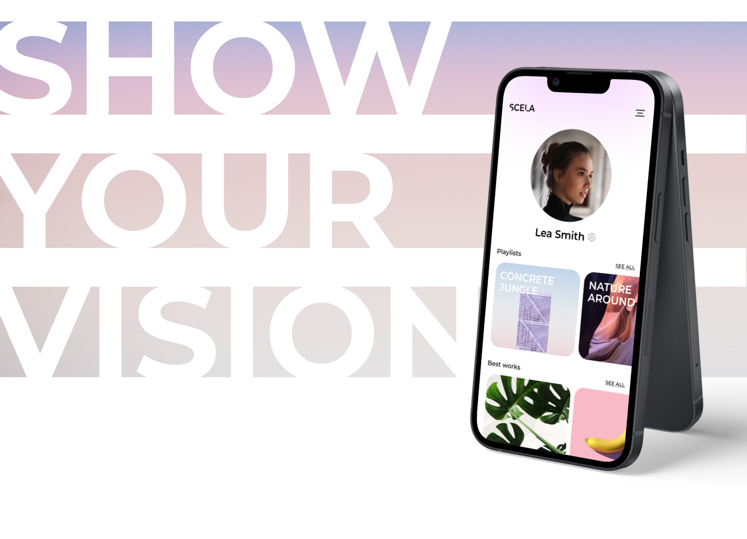 Scela mobile app — Изображение №5 — Интерфейсы, Брендинг на Dprofile