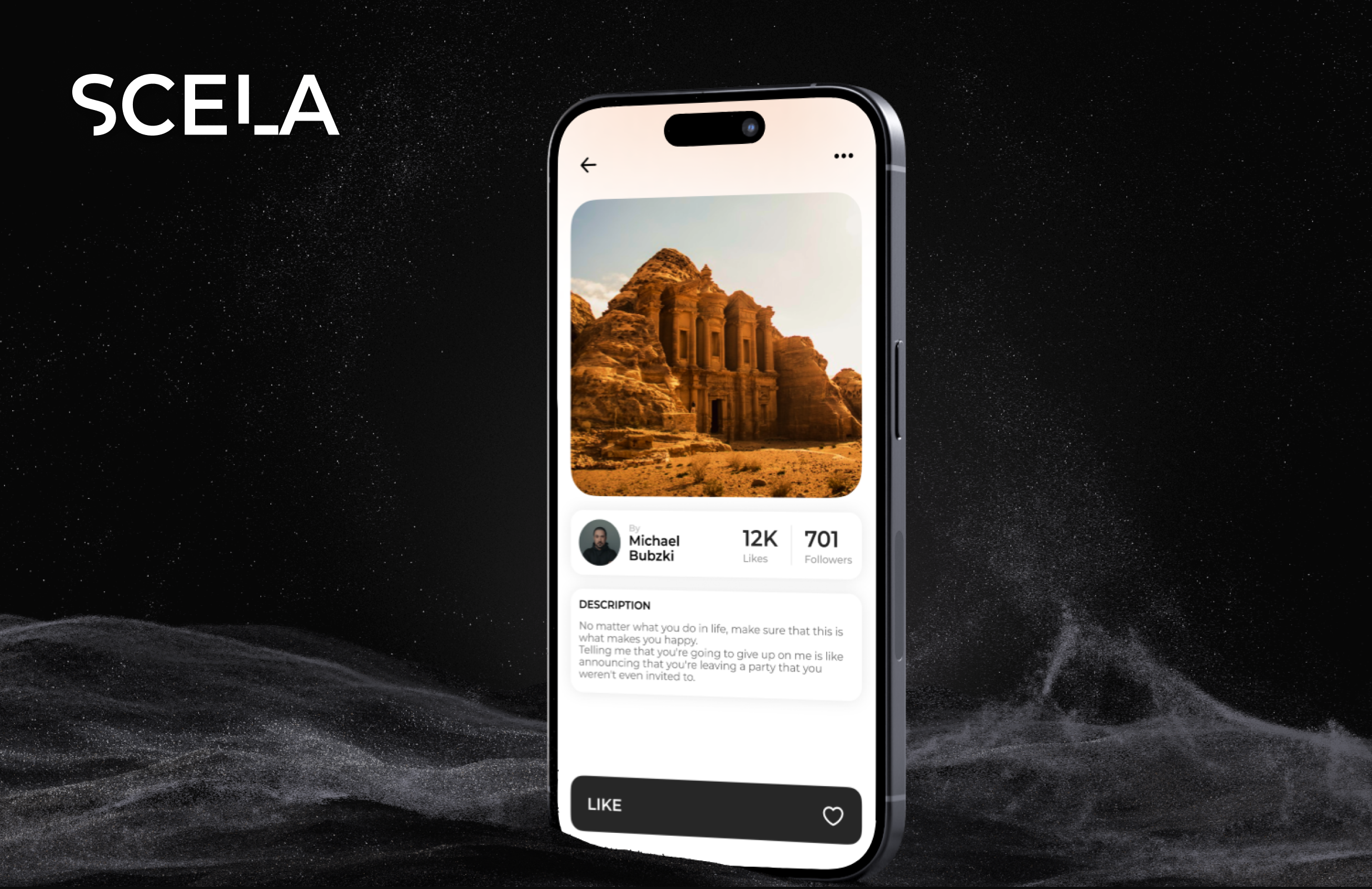 Scela mobile app — Изображение №6 — Интерфейсы, Брендинг на Dprofile