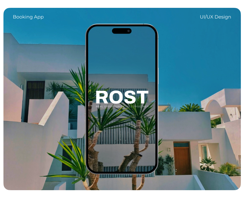 ROST real estate app — Интерфейсы, Брендинг на Dprofile